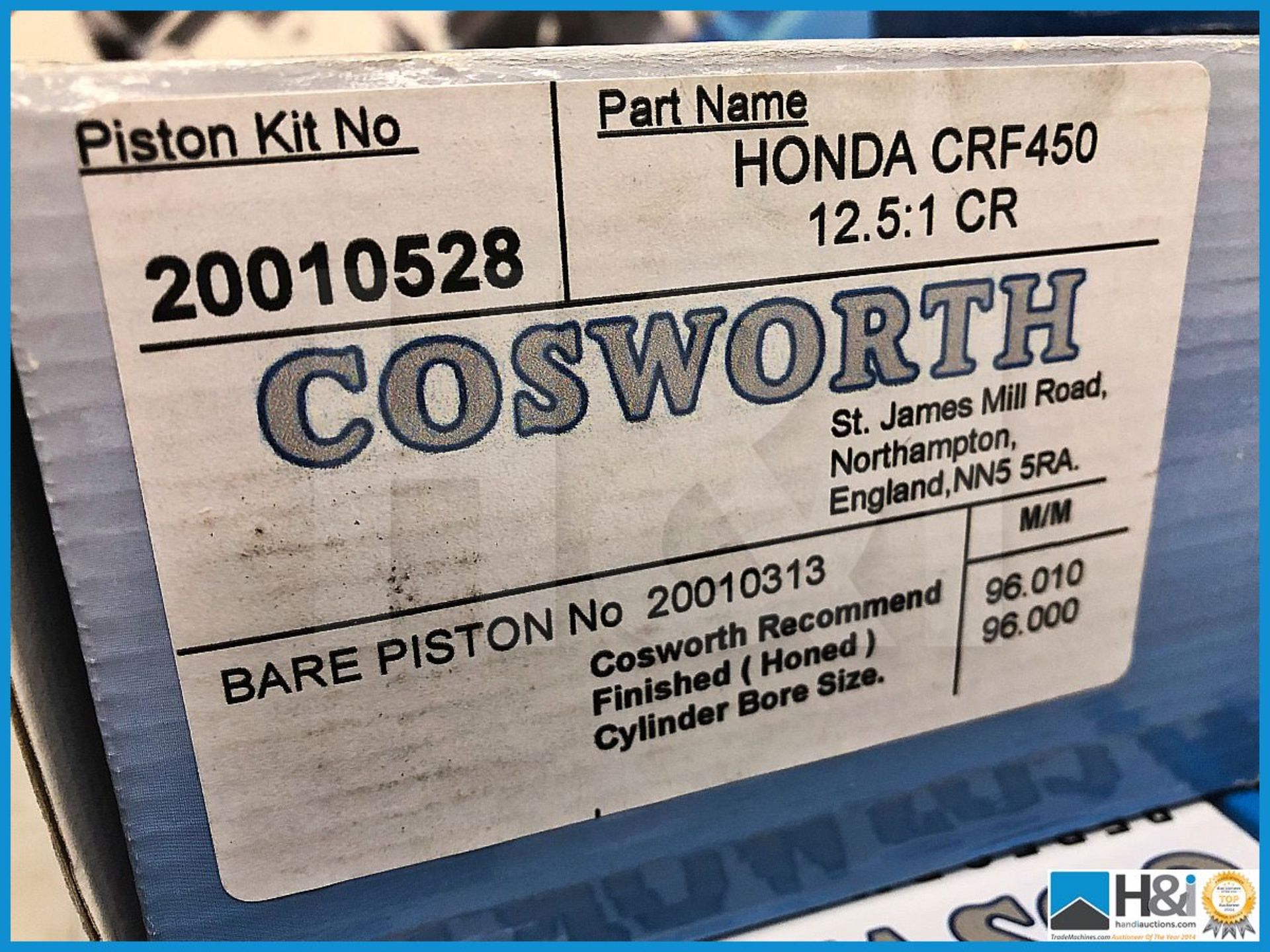 8 x Cosworth piston kits for Honda CRF450 Various specifications. Code: 20010653 - Image 4 of 4