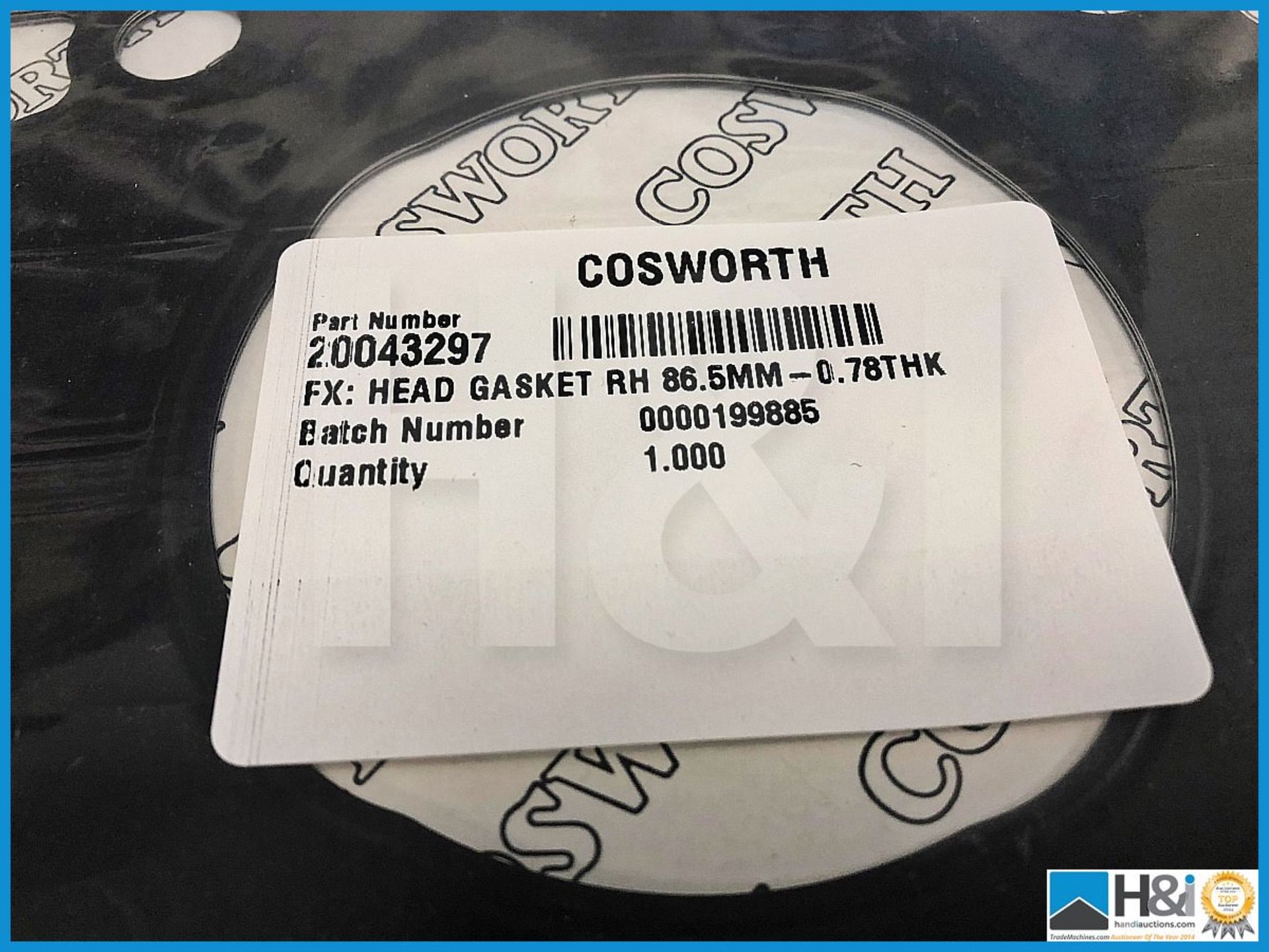 6 x Cosworth Toyota GT86 FX gasket RH 86.5mm - 0.78thk. Code: 20043297 - Image 2 of 2