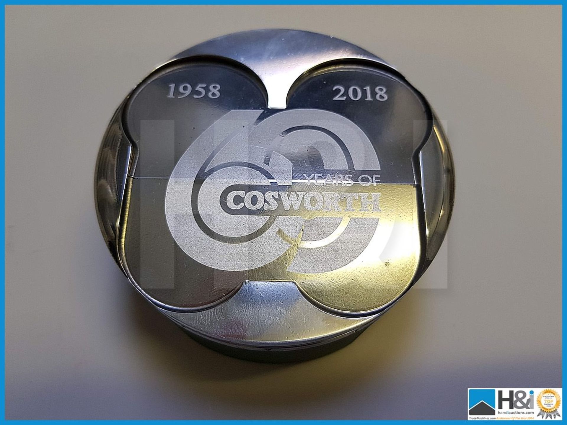 Exclusive commemorative Cosworth laser etched 60th anniverary piston. This is one of only five made - Bild 2 aus 2