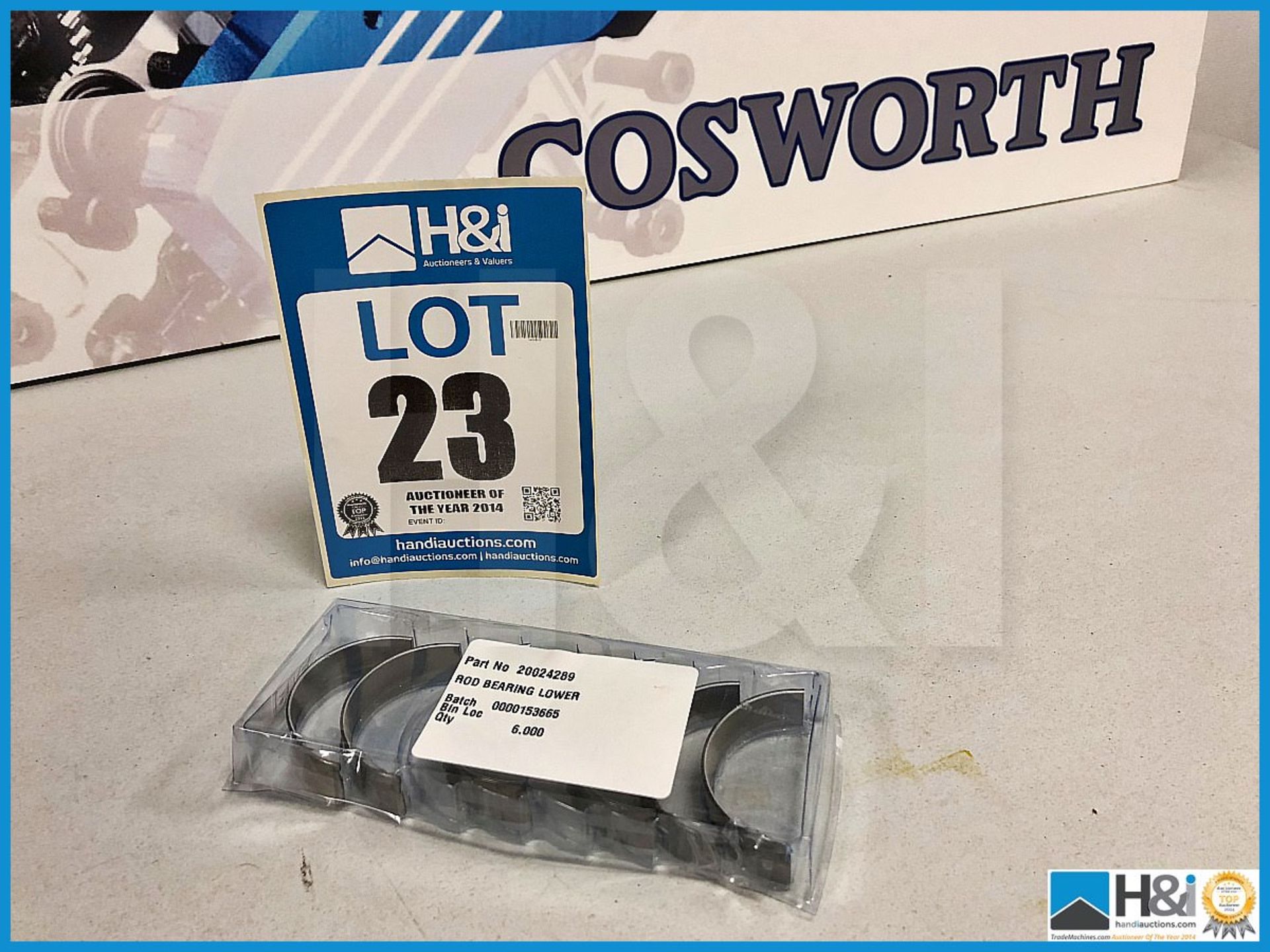 52 x Cosworth rod bearing lower. Code 20024289. Lot 247