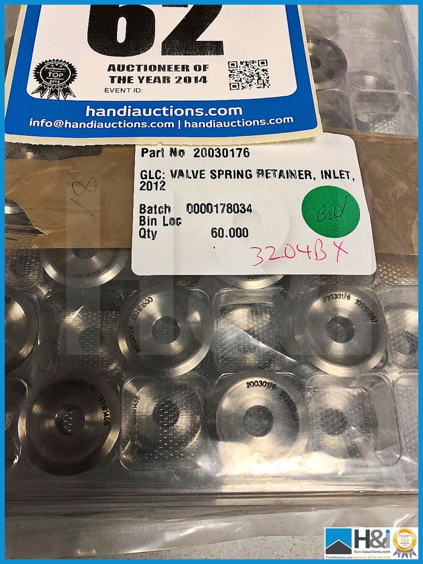 Approx 55 x Cosworth Lotus GLC valve spring retainer, inlet, 2012. Code: 20030176. Lot 232 - Image 2 of 2