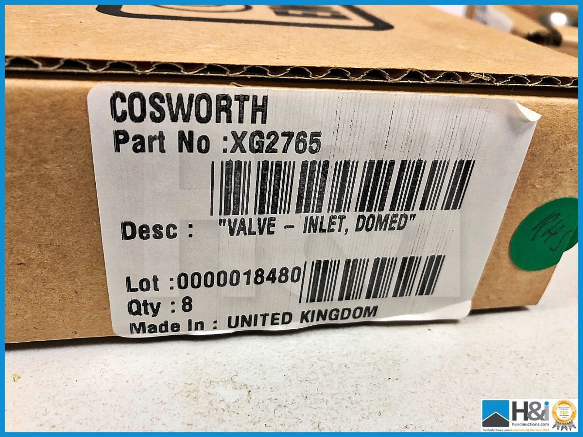 64 x Cosworth XG Indycar valve - inlet, domed. Code: XG2765. Lot 229 - Bild 3 aus 3