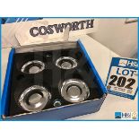 1 x Cosworth piston set (4) for Subaru EJ25 8.2:1 +.25. Code: 20003675