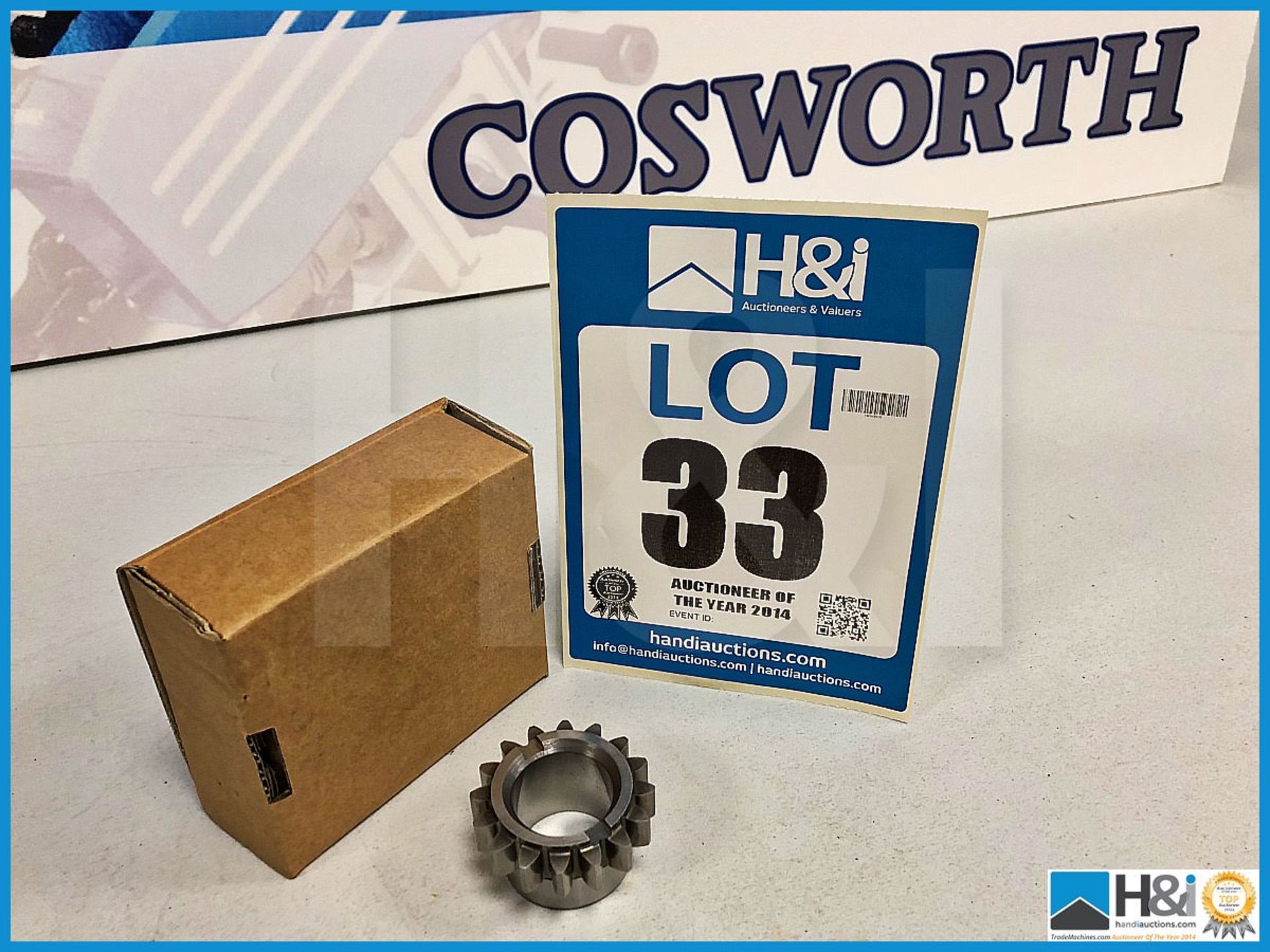 5 x Cosworth XG Indycar gear crank front 16T. Code: XG0105. Lot 260