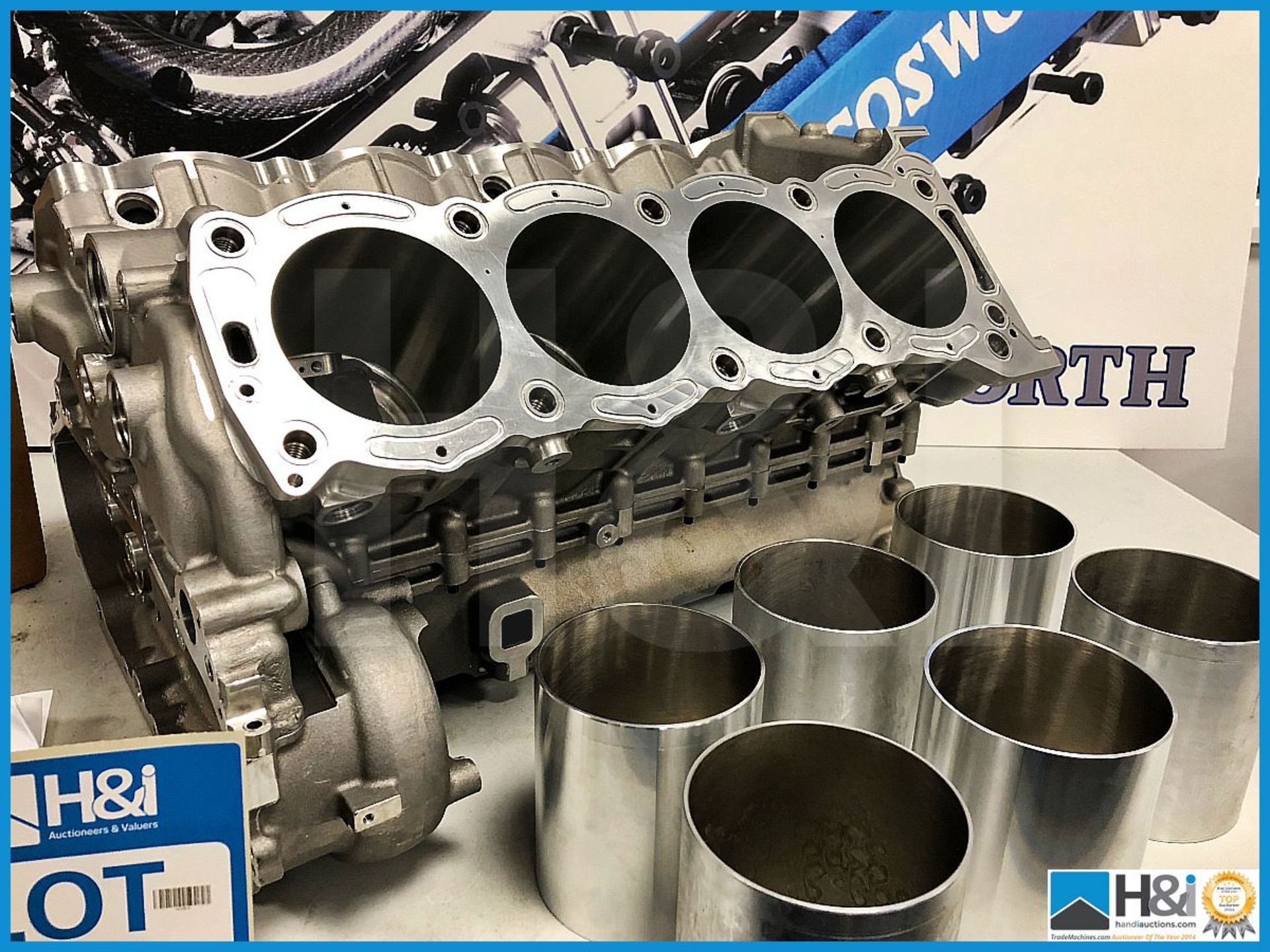 Cosworth XG indycar V8 block, sump and liner assembly. Code: 20001070. Lot 3. RRP GBP 9,500 - Image 2 of 5