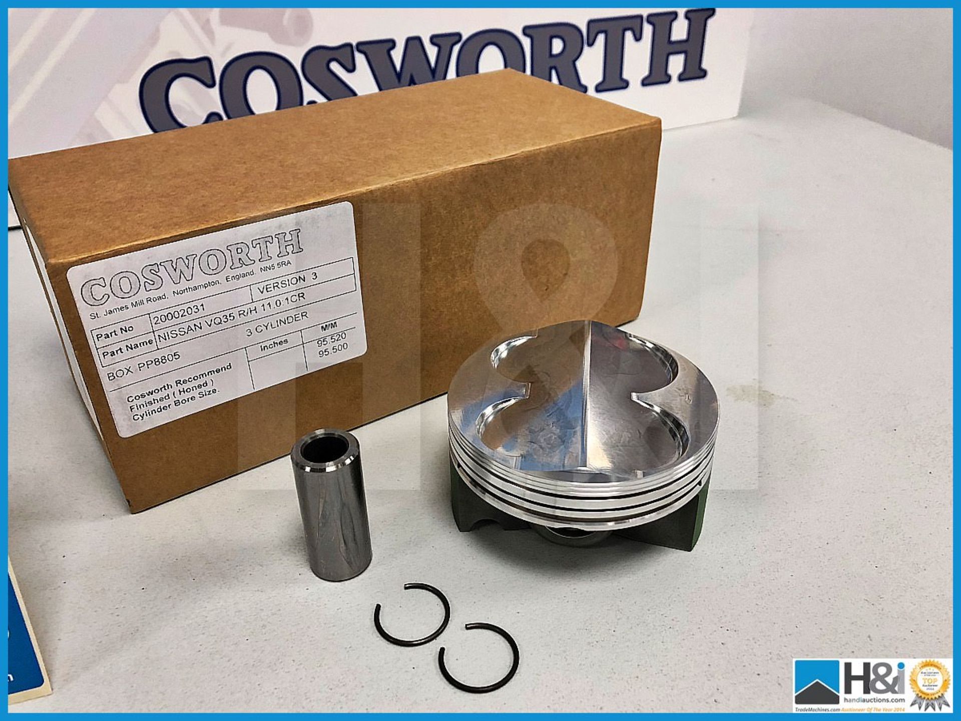 19 x Cosworth Nissan VQ35 piston, pin and clip kits. Approx RRP GBP 2,800 - Bild 2 aus 3