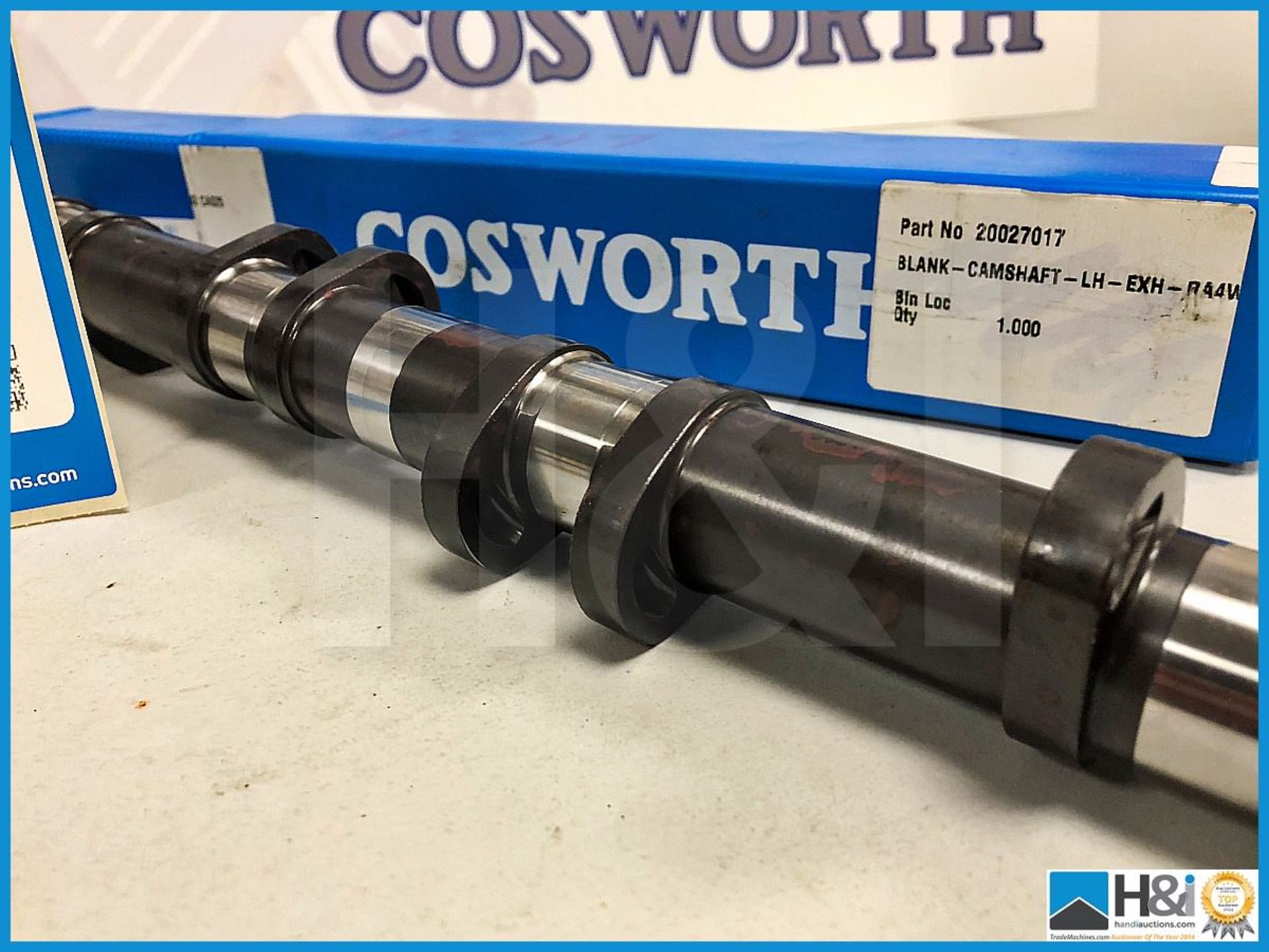 5 x Cosworth bank camshaft LH exhaust RA4W. Code: 20027017. Lot 8. RRP GBP 4,500 - Image 2 of 2