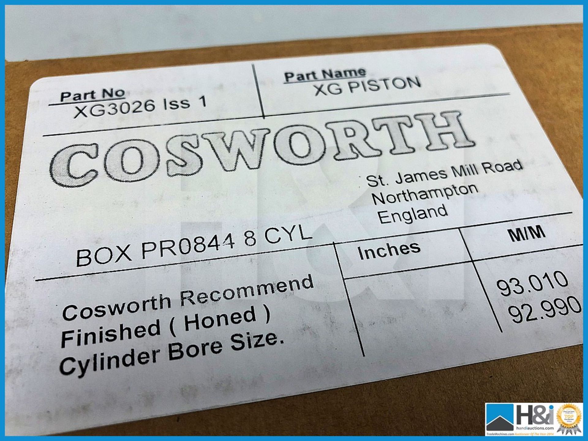 16 x Cosworth XG Indycar pistons. Code: XG3026 - Image 4 of 4
