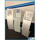 3 x metal Cosworth brochure stands / merchandisers. Stand approx 3.5ft in height