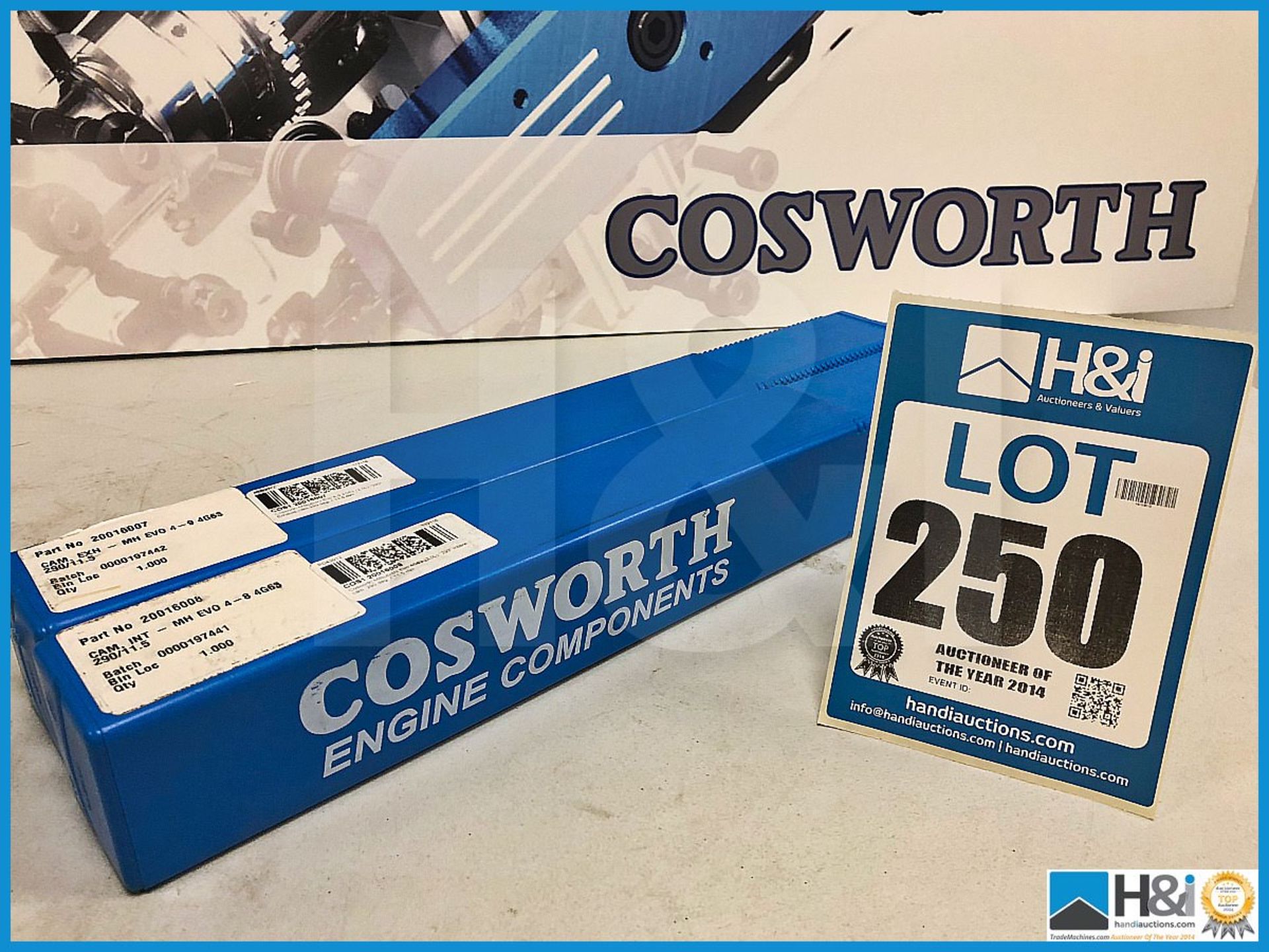 2 x Cosworth Mitsubishi Evo 4-9 4G63 290/11.5. Codes: 20016007 & 20016008