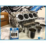 Cosworth XG indycar V8 block, sump and liner assembly. Code: 20001070. Lot 3. RRP GBP 9,500