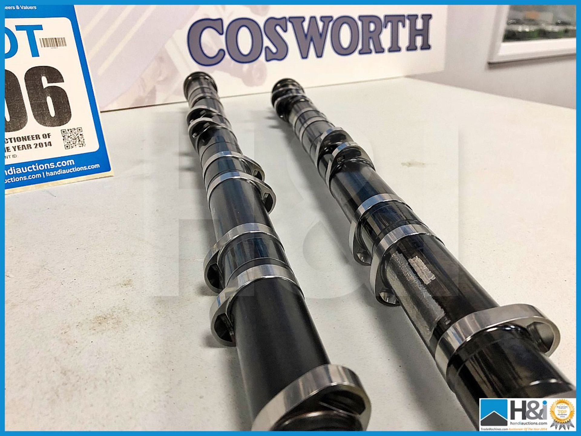 1 x RH & LH Cosworth TJ Formula One camshafts TJ3207 & TJ3206. V10 Formula 1 - Image 2 of 4