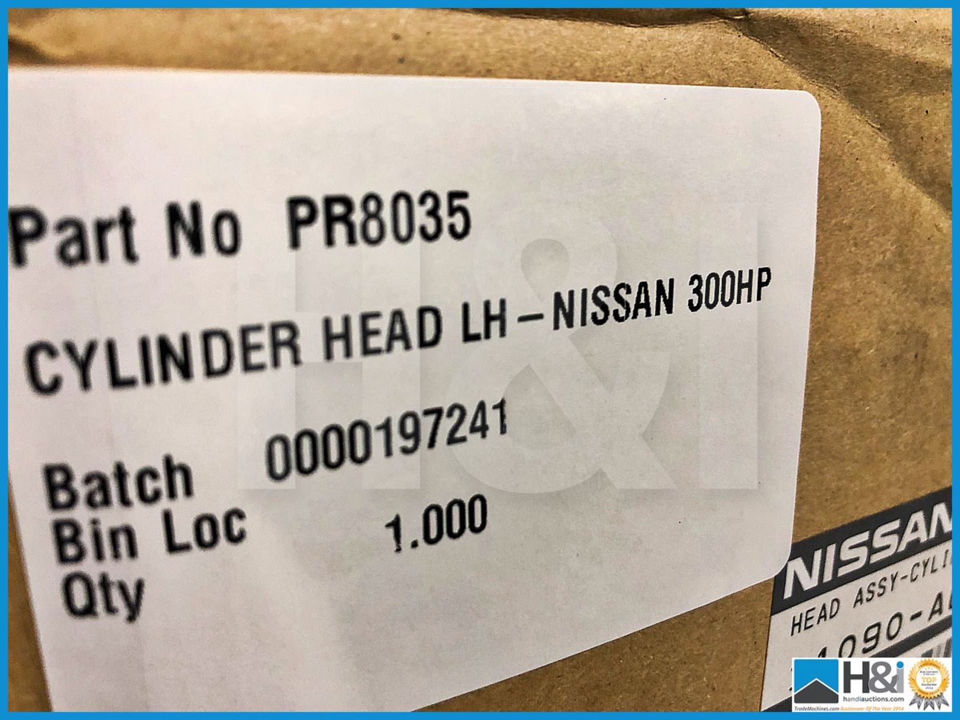 1 x Nissan VQ35 350z Cylinder head assy RH & LH Nissan 300HP. Code: PR8036 & PR8035. Lot 208 & 209 - Image 3 of 4