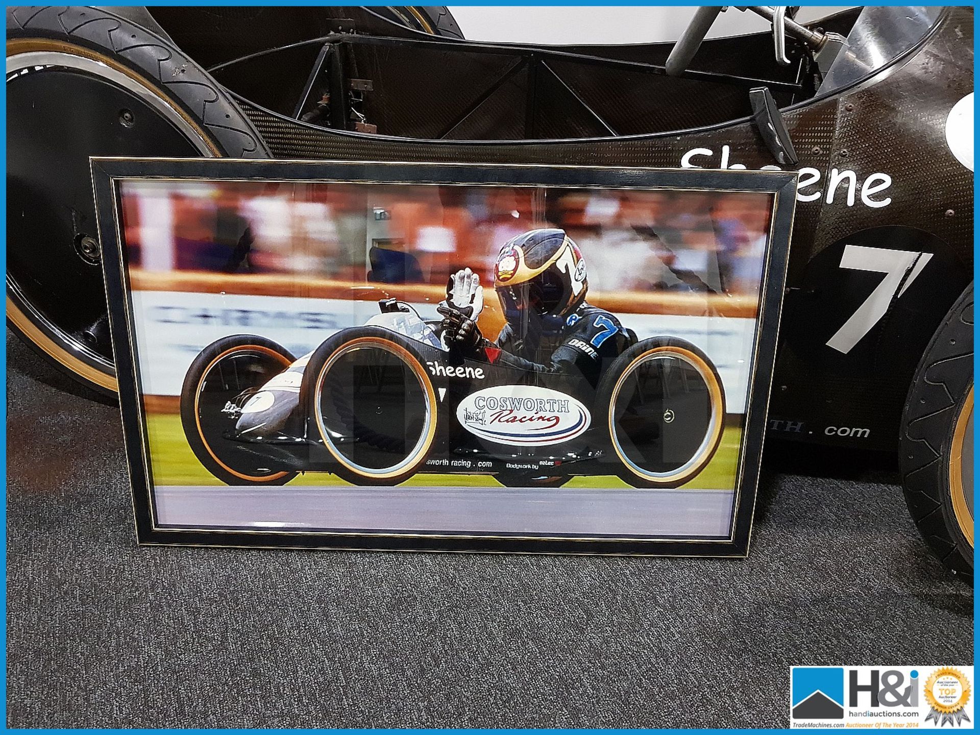 Barry Sheene carbon fibre racer. The down hill racer was designed and built by a team from Cosworth - Image 9 of 9