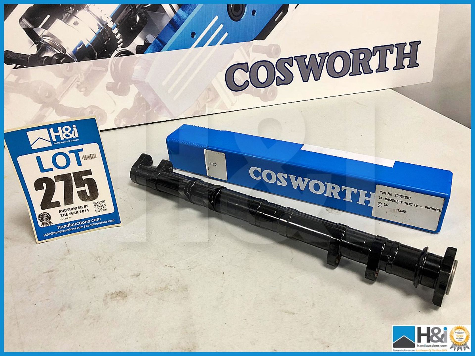 1 x Cosworth camshaft LH INL NR03A RA4W DLC. Code: 20027221. Lot 267. RRP GBP 1,400