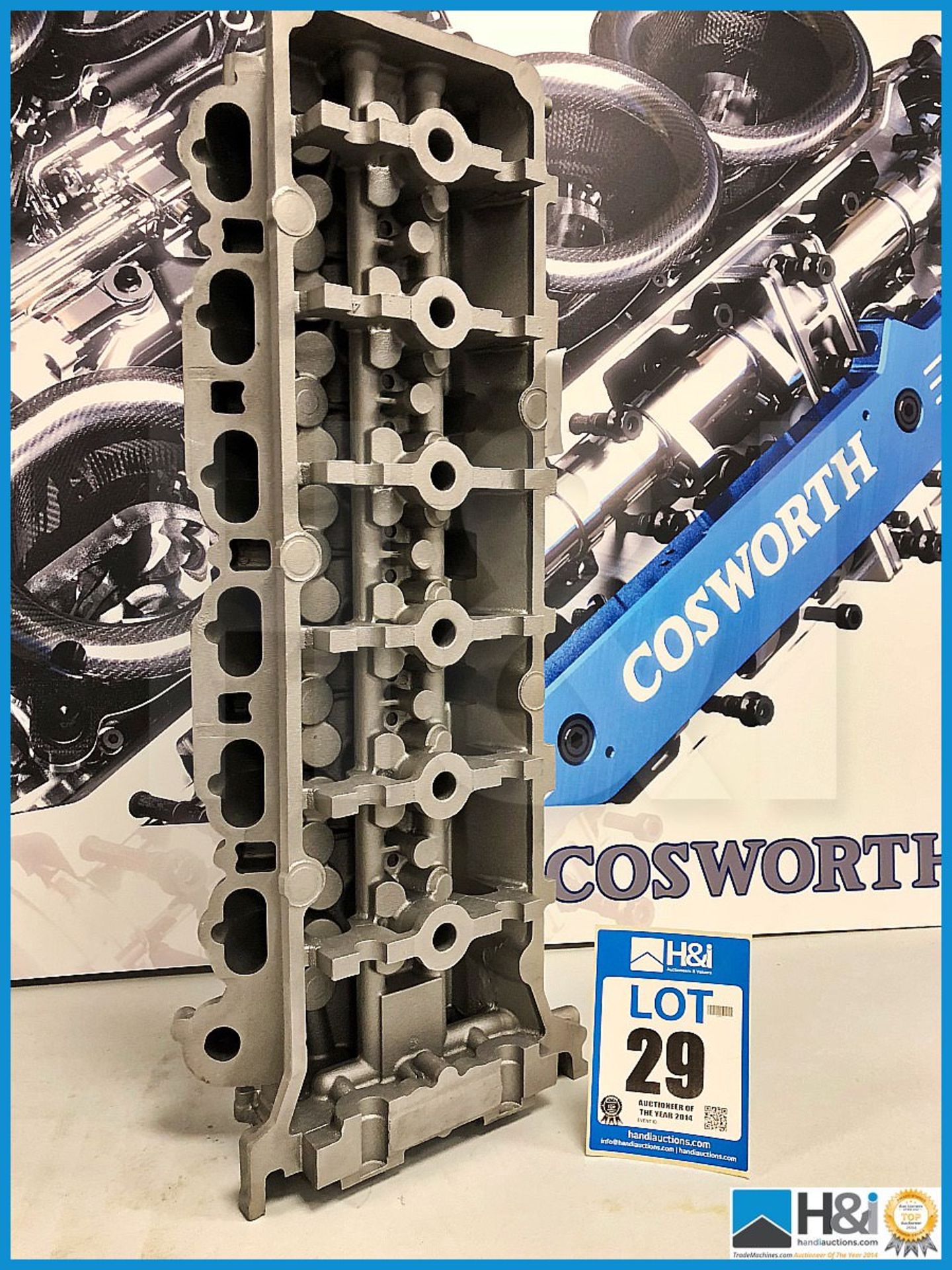 1 x Cosworth V12 JF casting cylinder head LH. Code: 20015566. Lot 224