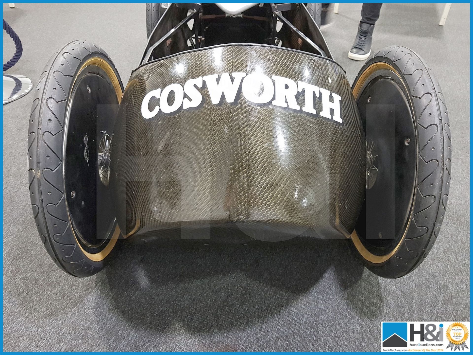 Barry Sheene carbon fibre racer. The down hill racer was designed and built by a team from Cosworth - Image 3 of 9