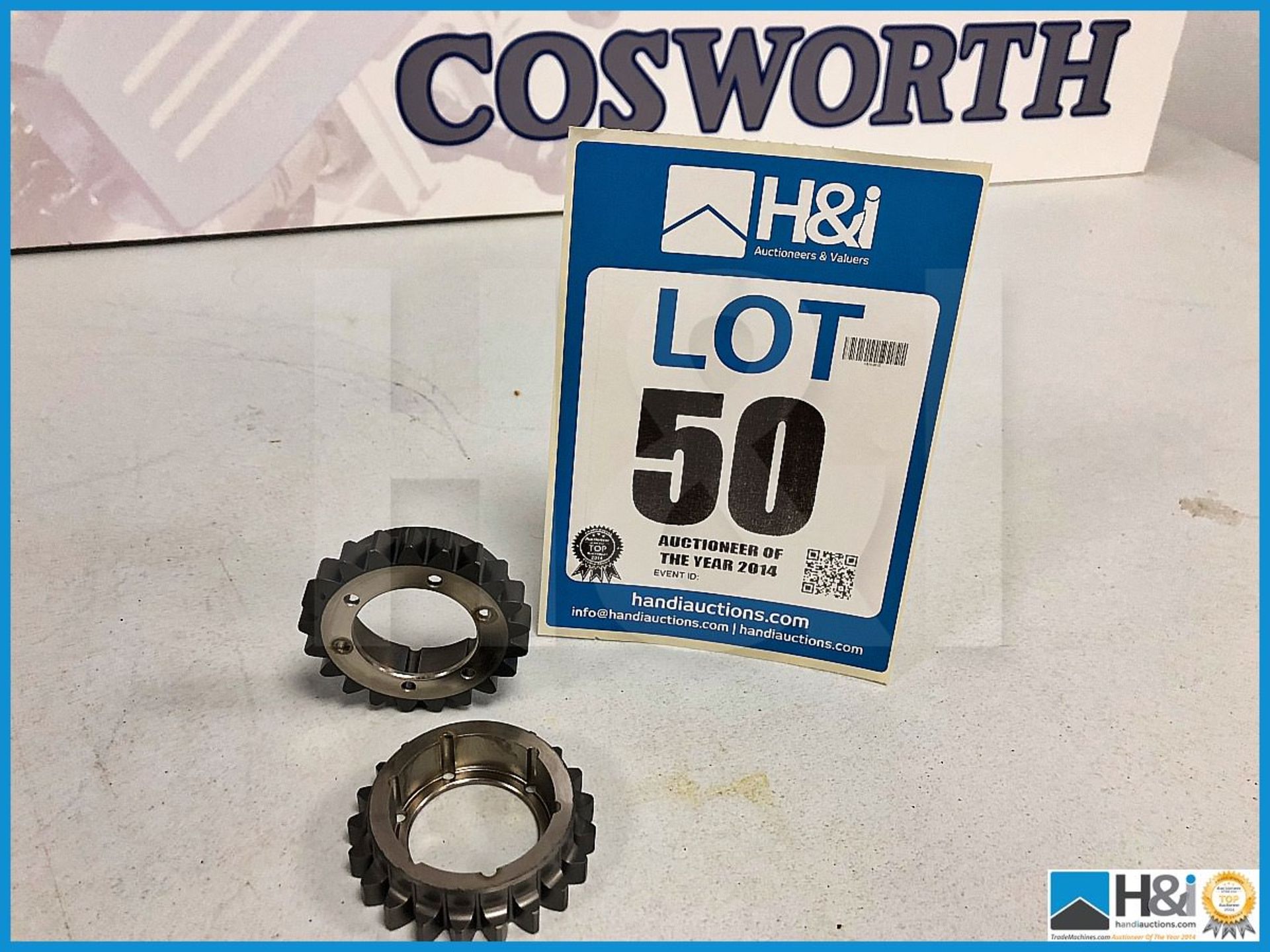 3 x Cosworth TJ crankshaft gear. V10 Formula 1 Code: TJ2410. Lot 227