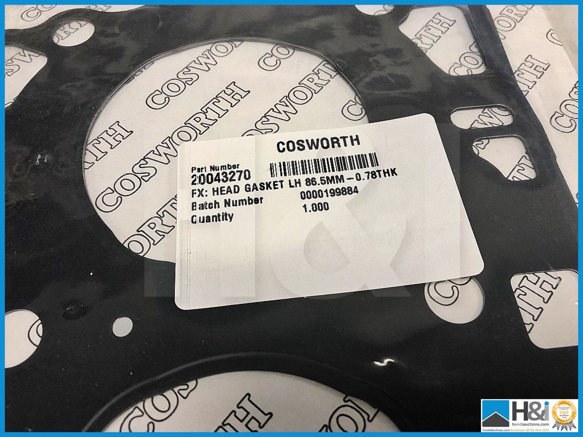 6 x Cosworth Toyota GT86 FX gasket LH 86.5mm - 0.78 thk. Code: 20043270 - Image 2 of 2