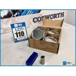 7 x sets of 4 Mitsubishi 4B11T 86mm Evo stroker pistons. Version 2. Code: 20005782