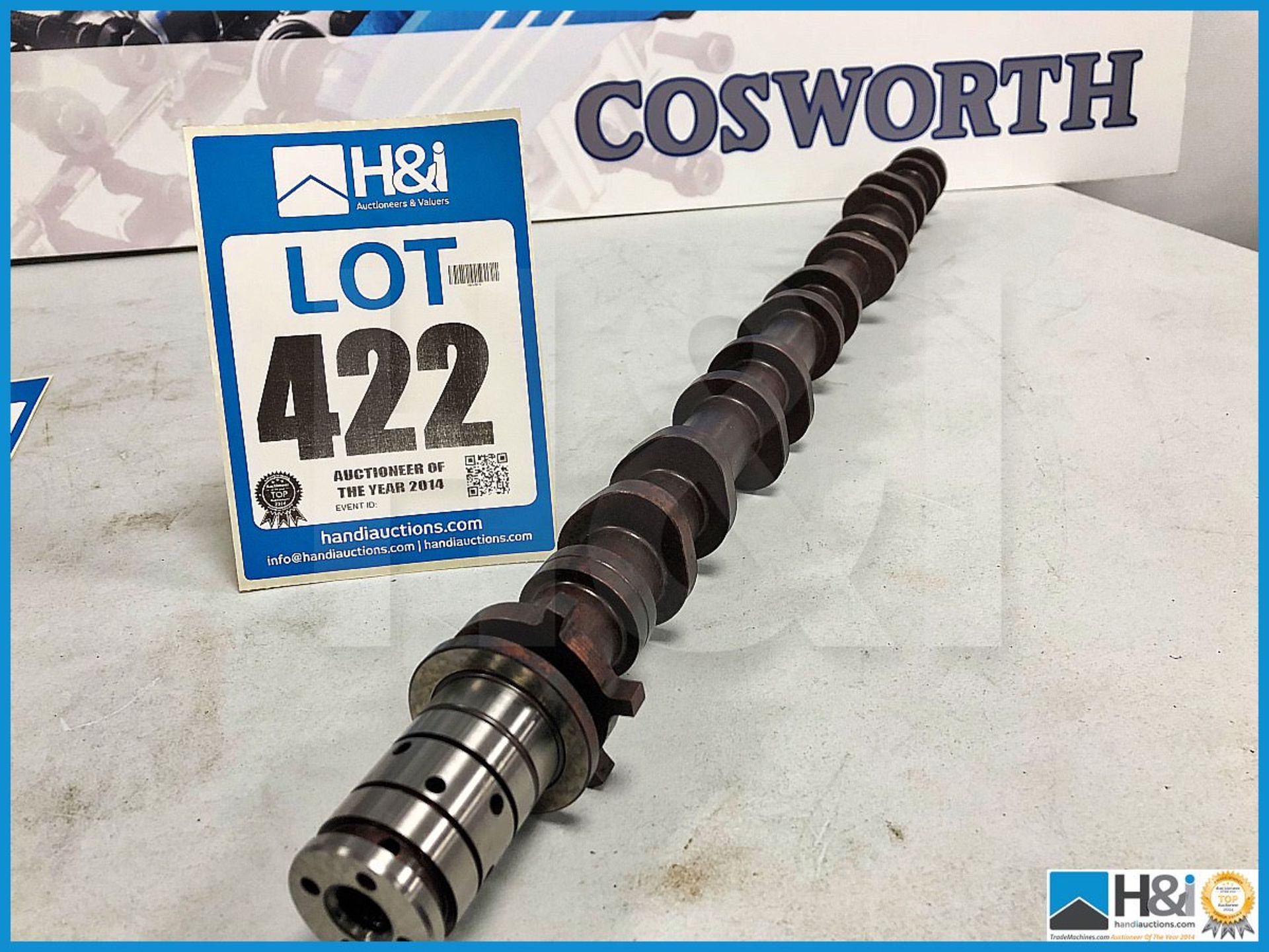 Cosworth JF Aston Martin cam blank LH inlet narrow RA4W. Code: 20021311. Lot 248. RRP GBP 800