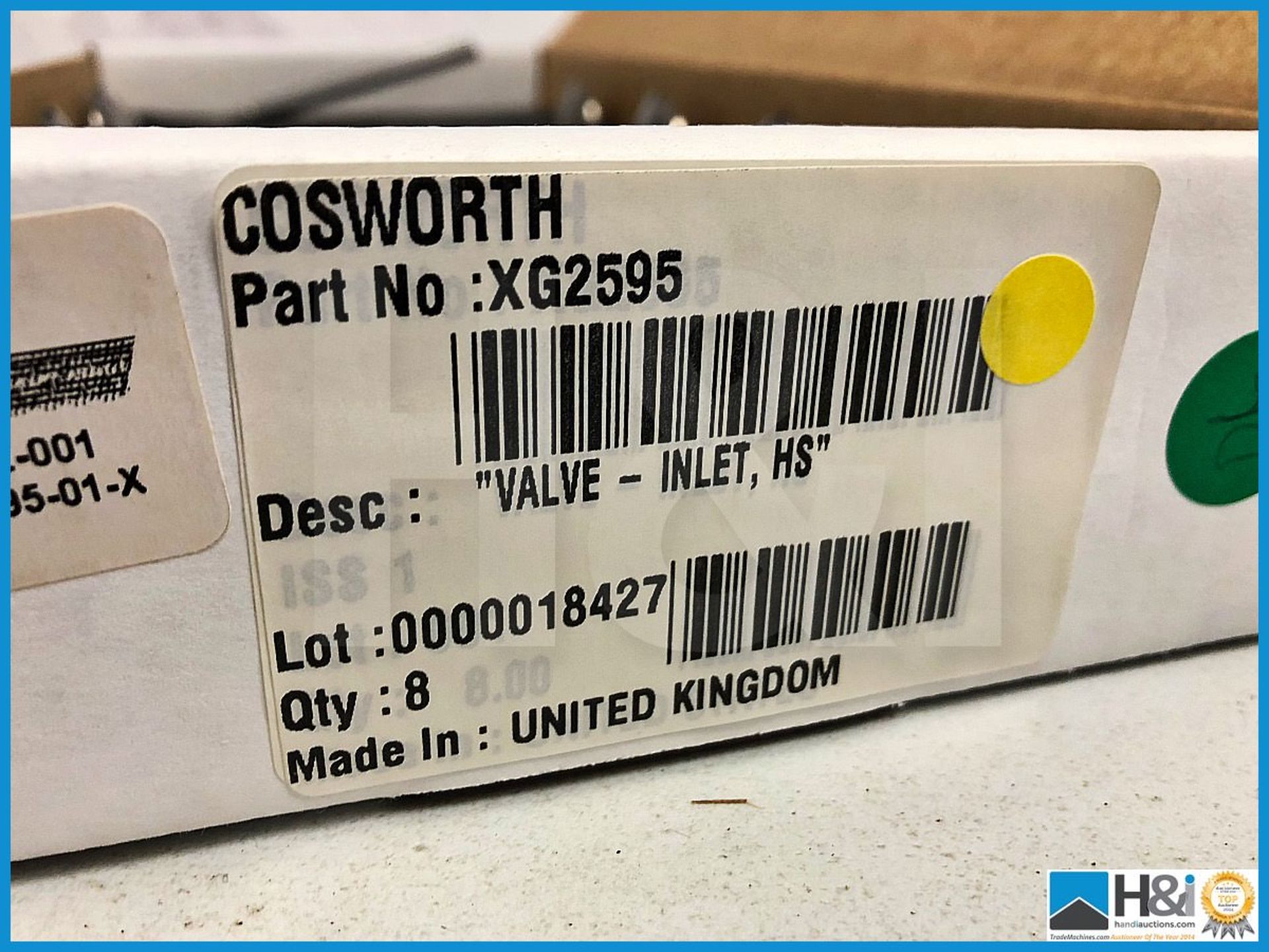 48 x Cosworth XG Indycar Valve - inlet HS. Code: XG2595. Lot 223 - Bild 4 aus 4