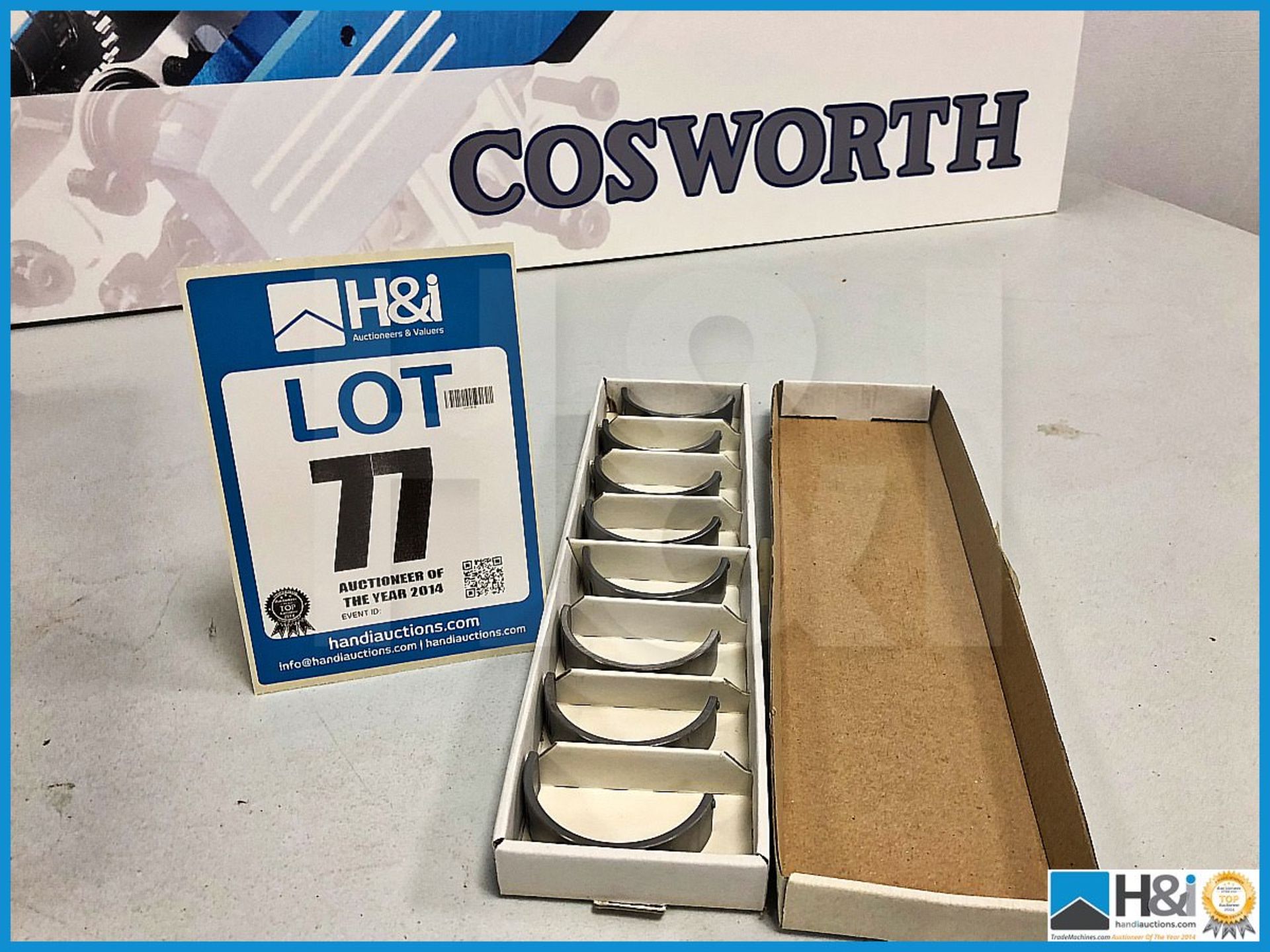 58 x Cosworth XG bearing main sump +0.4. Code: XG0069. Lot 243