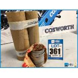 385 x Cosworth comp rings 87x1.5x3.1 Code: PP3689. Lot 255. RRP GBP 2,000