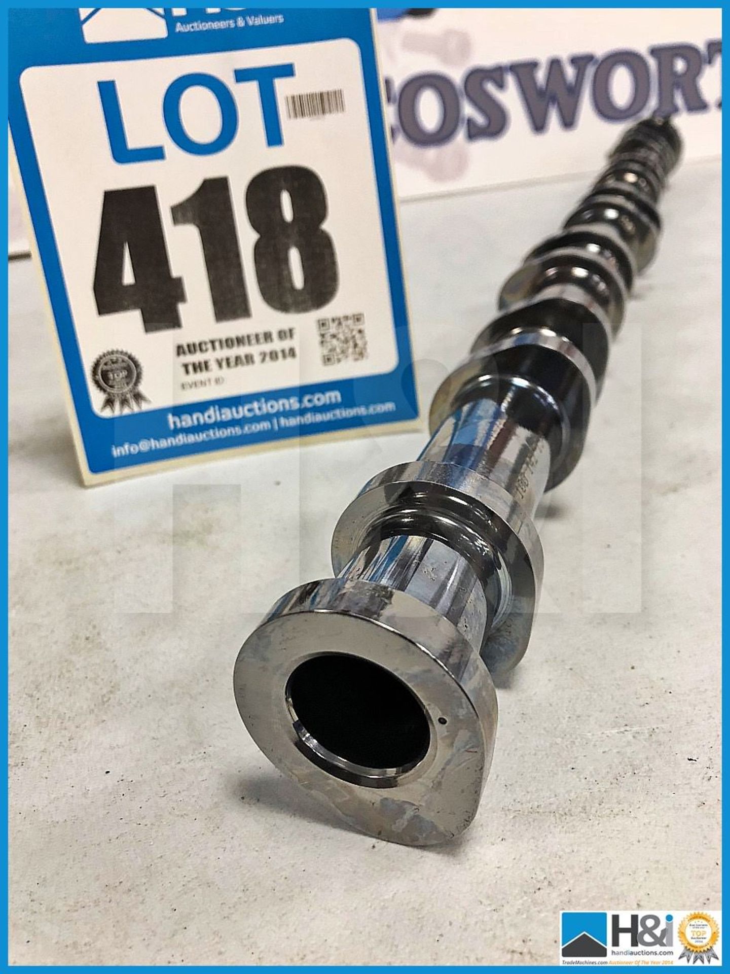 Cosworth JF Aston Martin camshaft RH exhaust JF101 VCT 8 lobe width. Code: 20019584. Lot 20. RRP GBP - Image 3 of 3