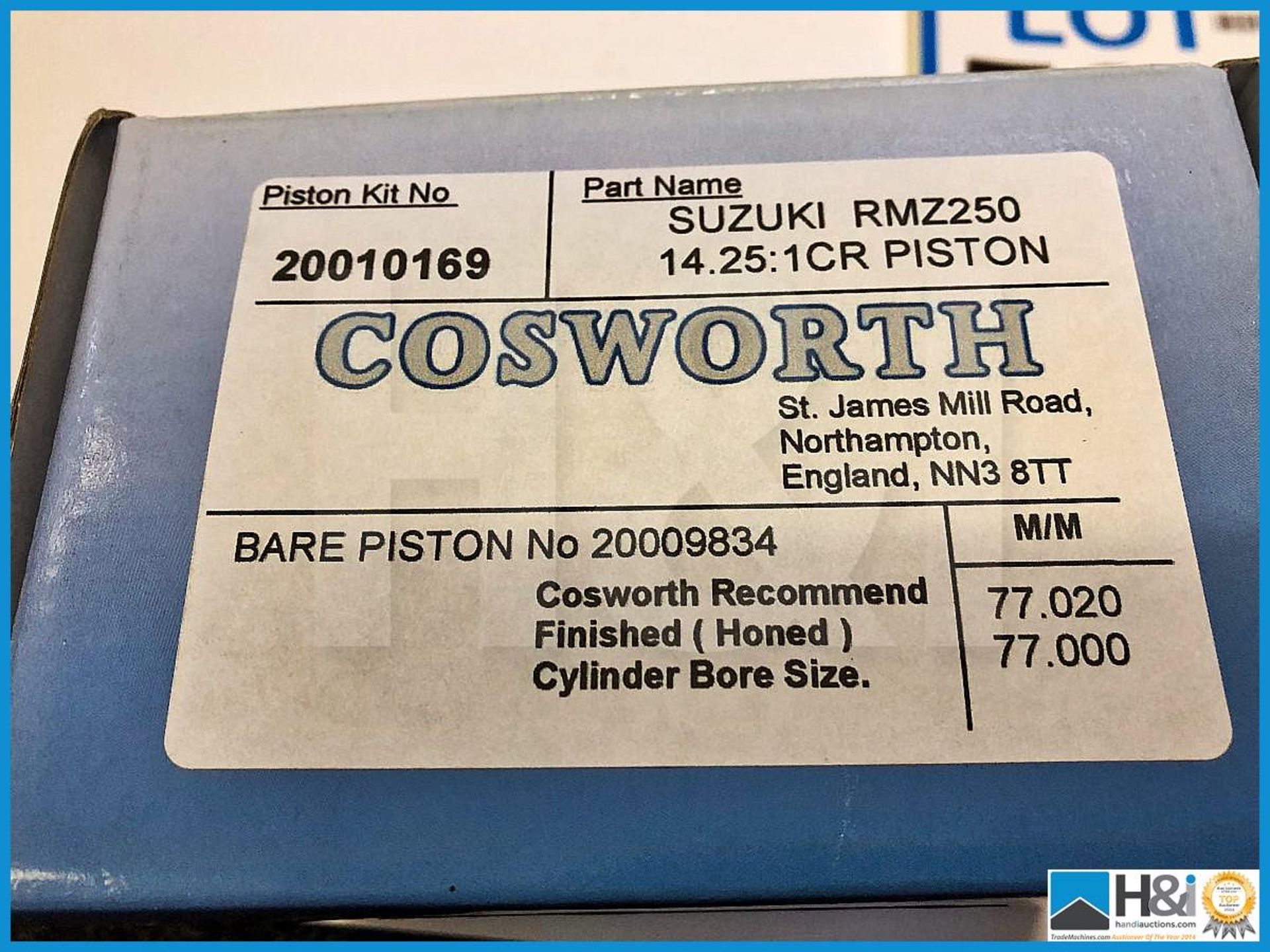 12 x Cosworth Piston Kit Complete KX250F 14.25CR. Code 20010167. Lot 81. RRP GBP 1148 - Image 4 of 5