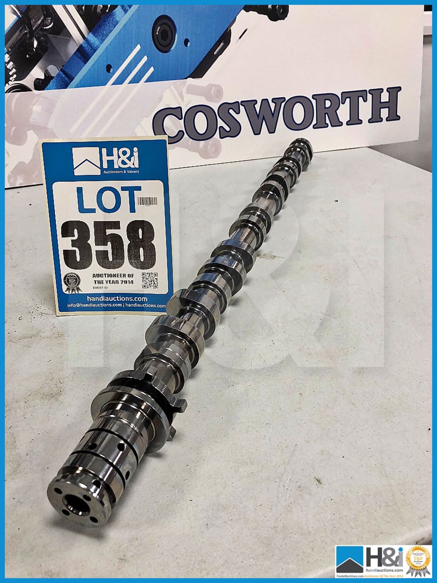 1 x Cosworth JF Aston Martin RH exhaust cam JF101 VCT. Code: 20021002. Lot 27. RRP GBP 1,400