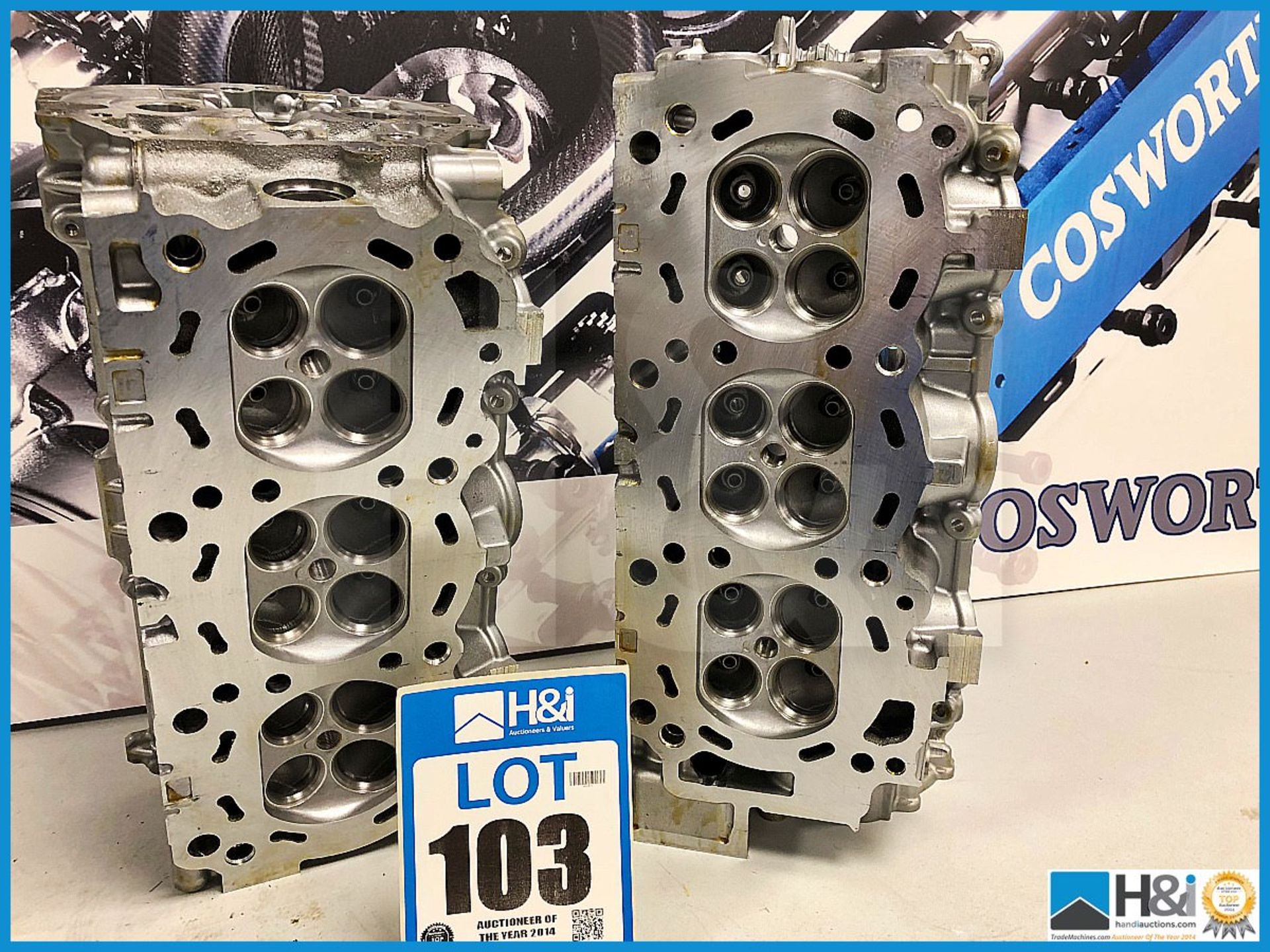 1 x Nissan VQ35 350z Cylinder head assy RH & LH Nissan 300HP. Code: PR8036 & PR8035. Lot 208 & 209