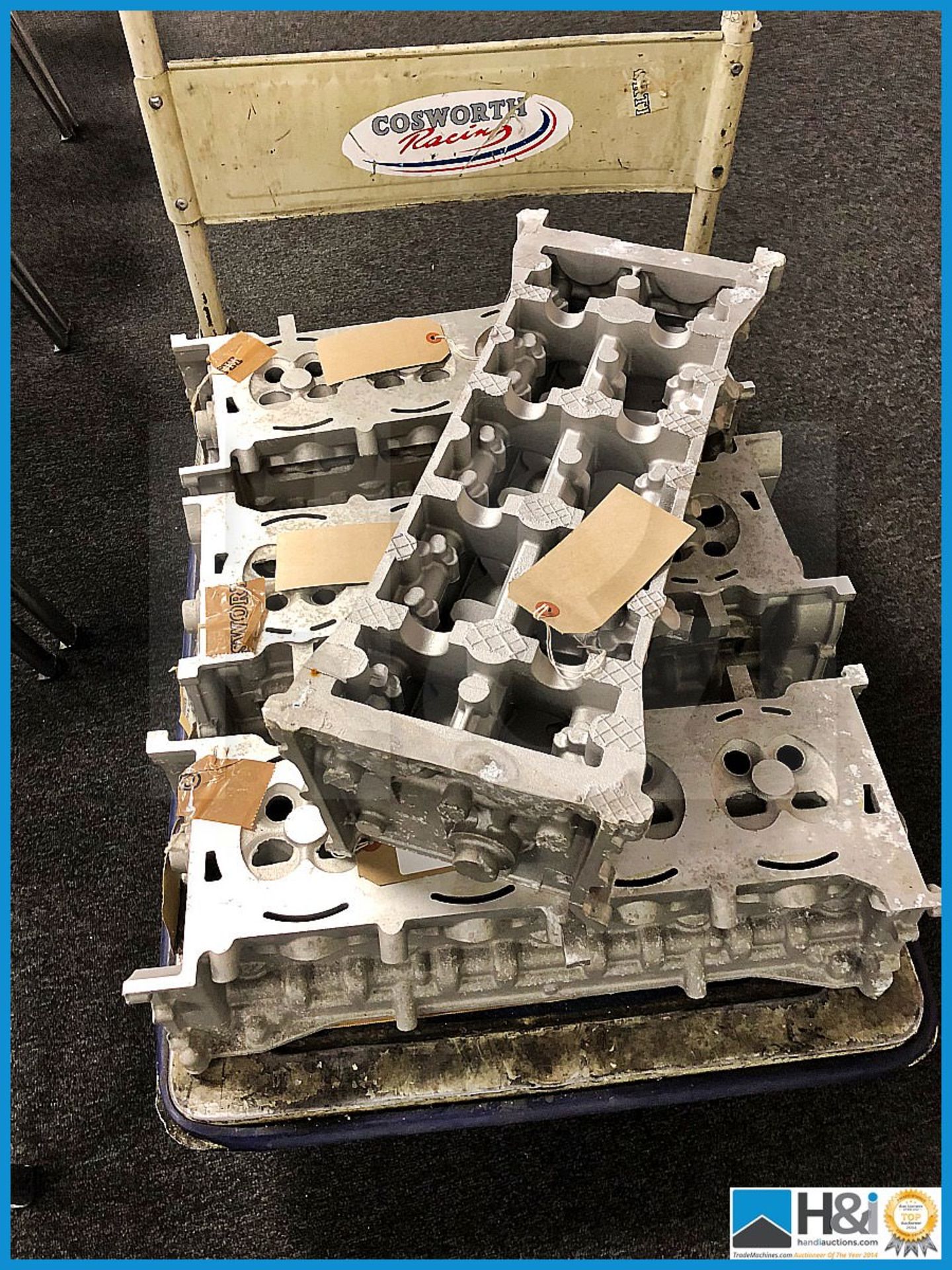4 x Cosworth XU Indycar cylinder head shallow in-port. Raw casting. Code: XU2671/01. Lot 214. RRP 4, - Image 5 of 5