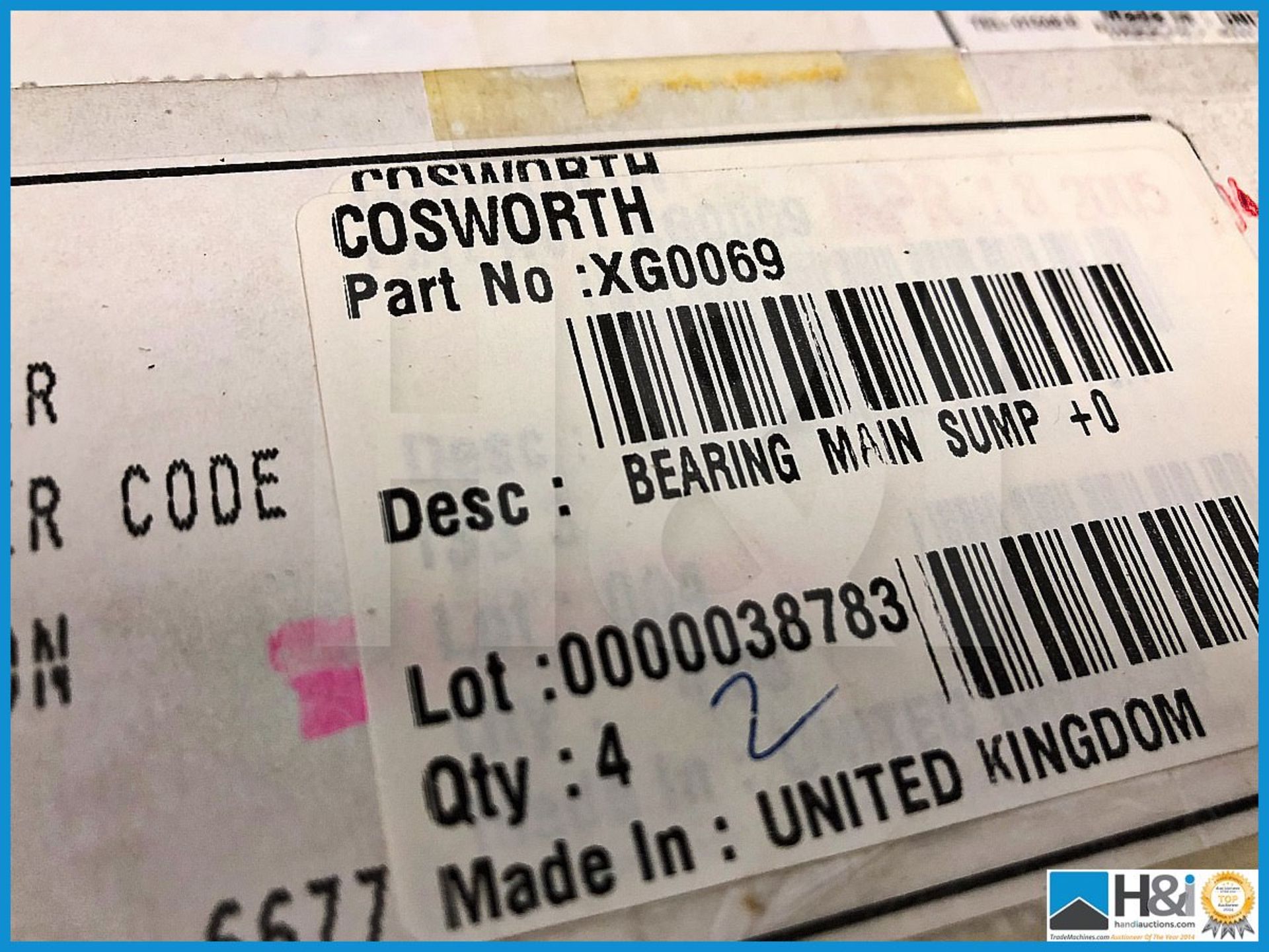 96 x Cosworth XG Indycar bearing main sump +0.4. Code: XG0069. Lot 243 - Bild 4 aus 4