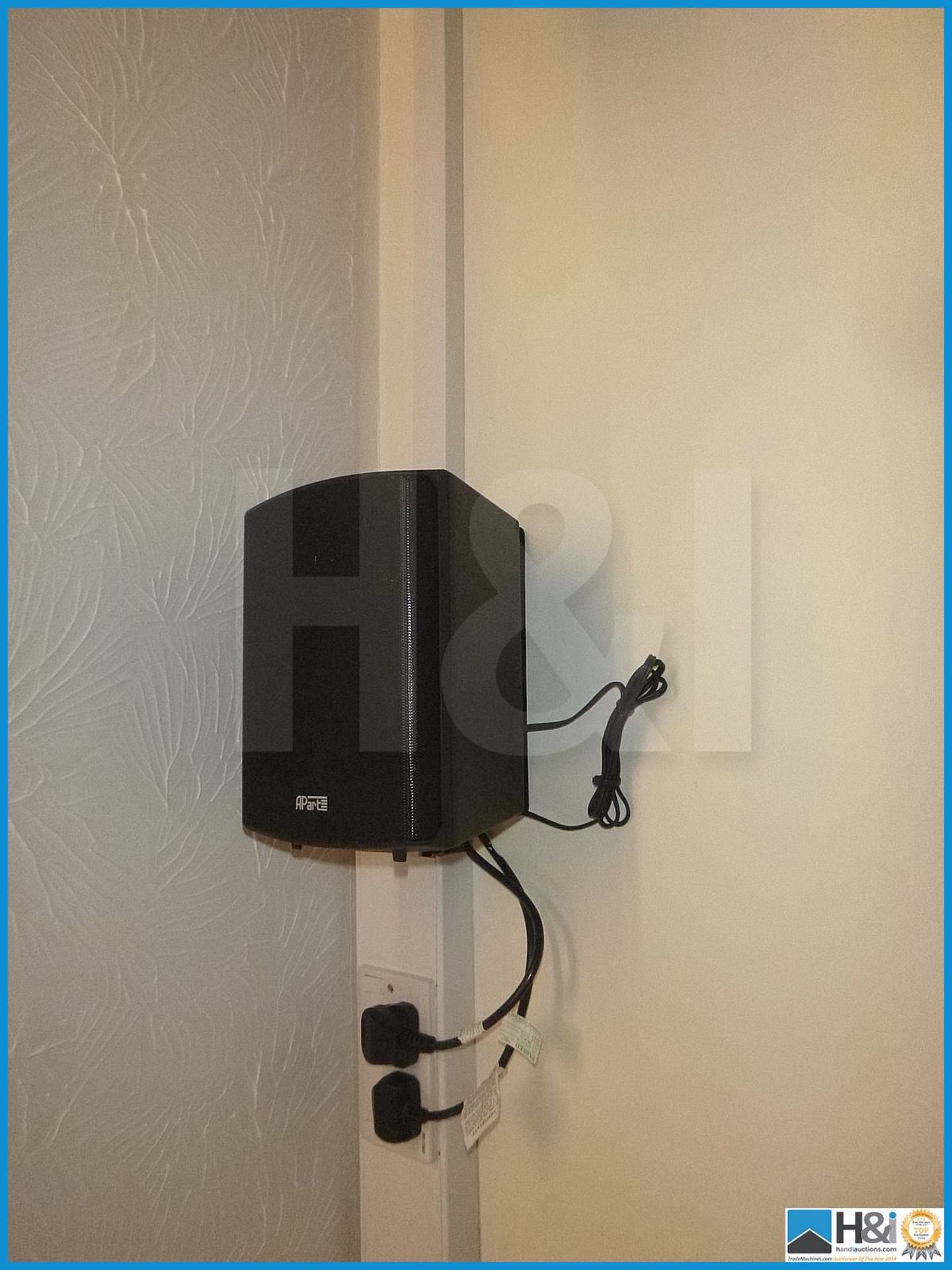 APART' WALL MOUNTED SPEAKERS, BUYER TO DISCONNECT AND REMOVE - Image 2 of 2