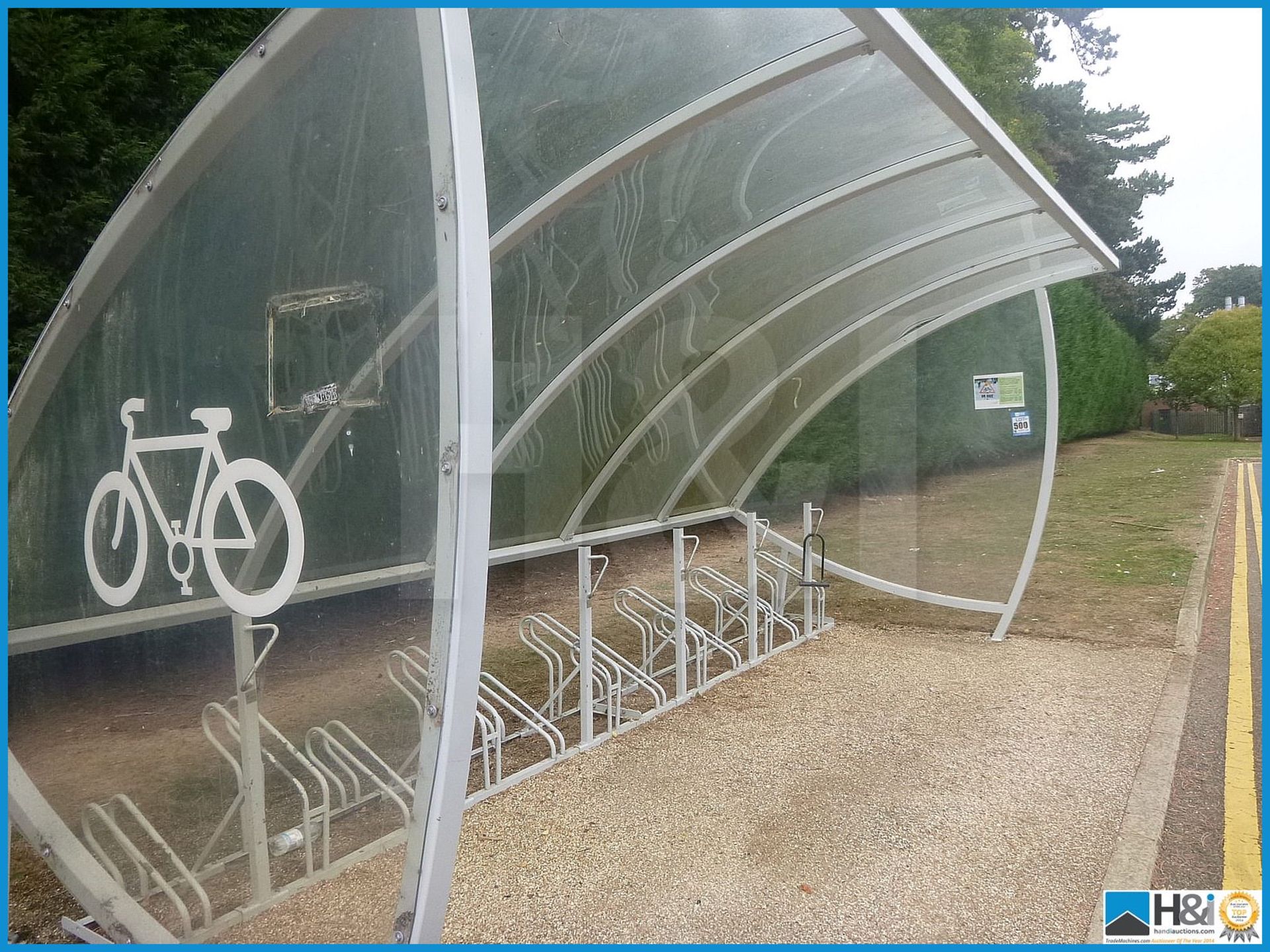 BIKE SHELTER, BUYER TO UNBOLT AND REMOVE