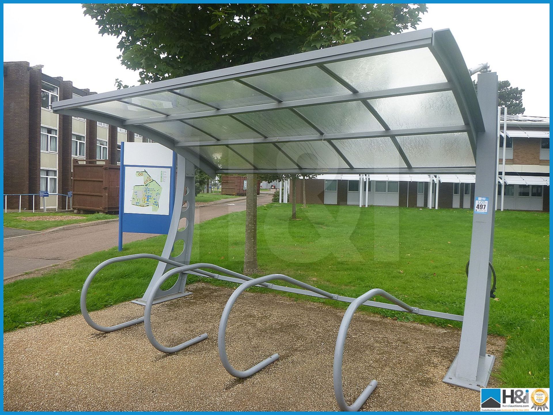 FANTASTIC BIKE SHELTER, GREAT GARDEN FEATURE OPPORTUNITY, BUYER TO DISMANTLE AND REMOVE