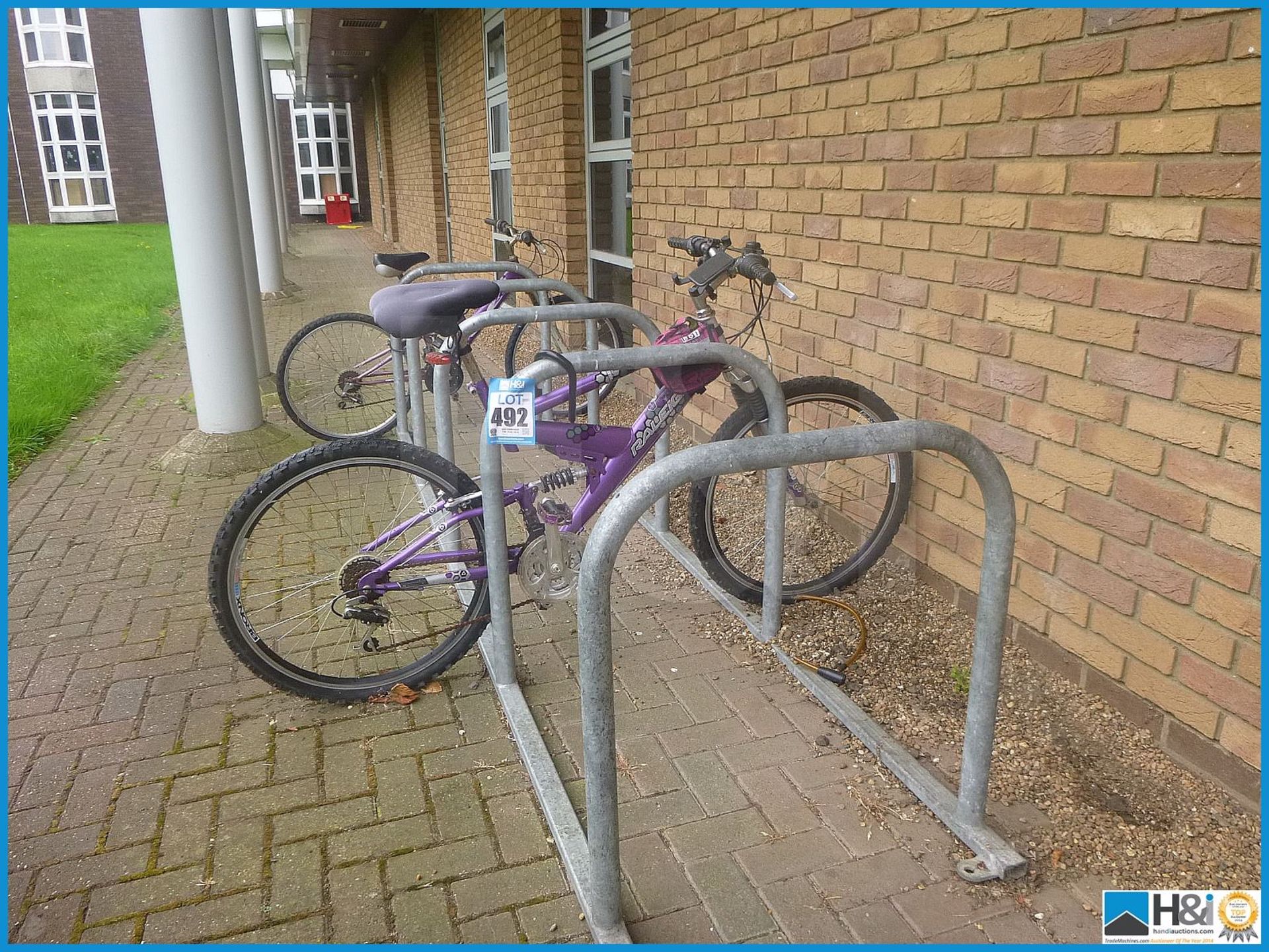 BIKE RACK - 2 BIKES NOT INCLUDED!! BUYER TO UNBOLT AND REMOVE