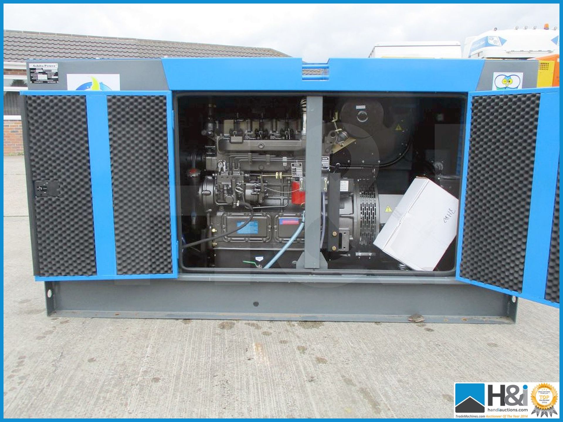 Brand new, unused Ashita 60KvA diesel generator. No oil or water and ready for transportation. Singl - Image 4 of 4