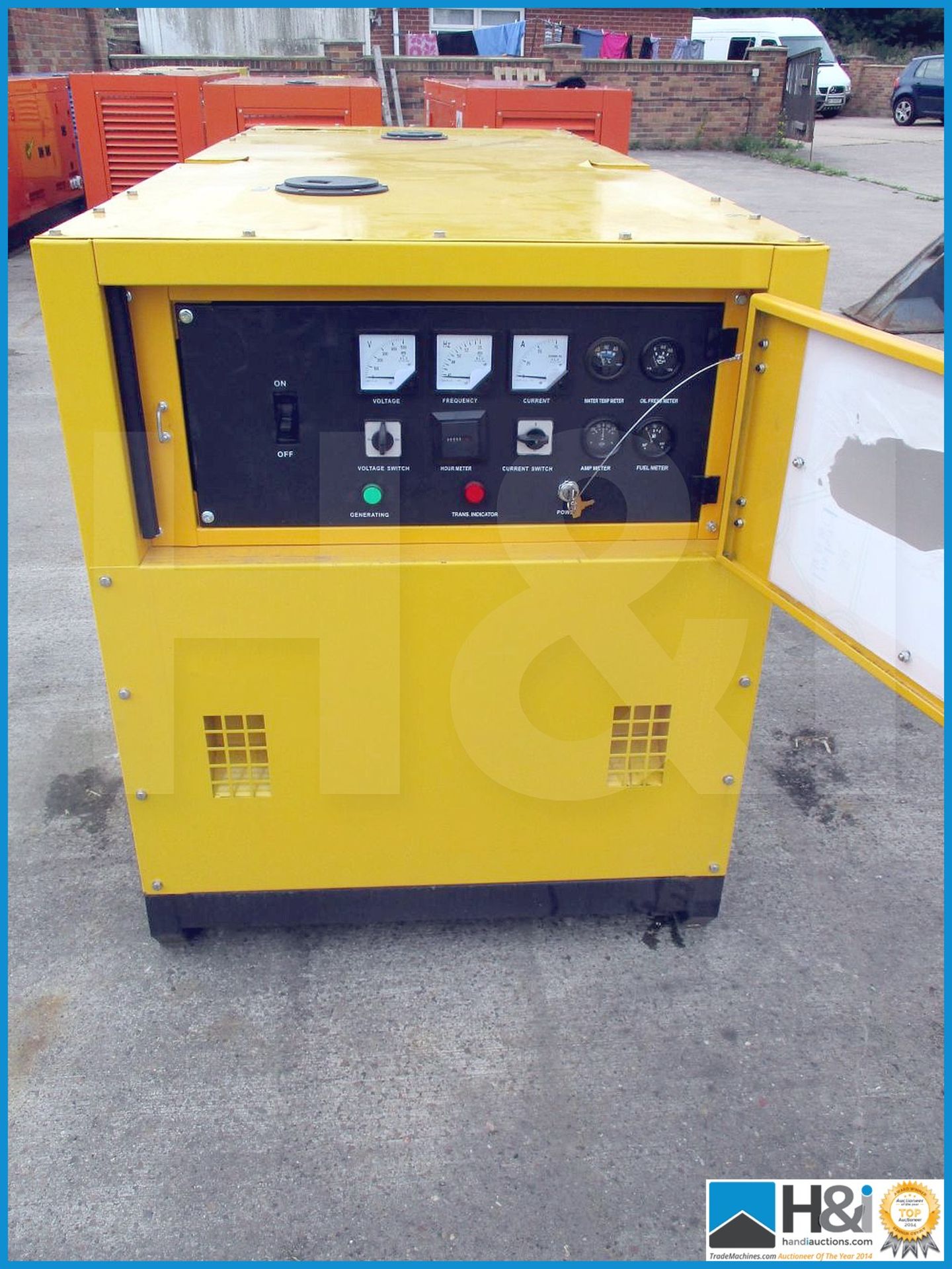 Brand new, unused Kawakenki KK-50KvA diesel generator. No oil or water and ready for transportation. - Bild 3 aus 4