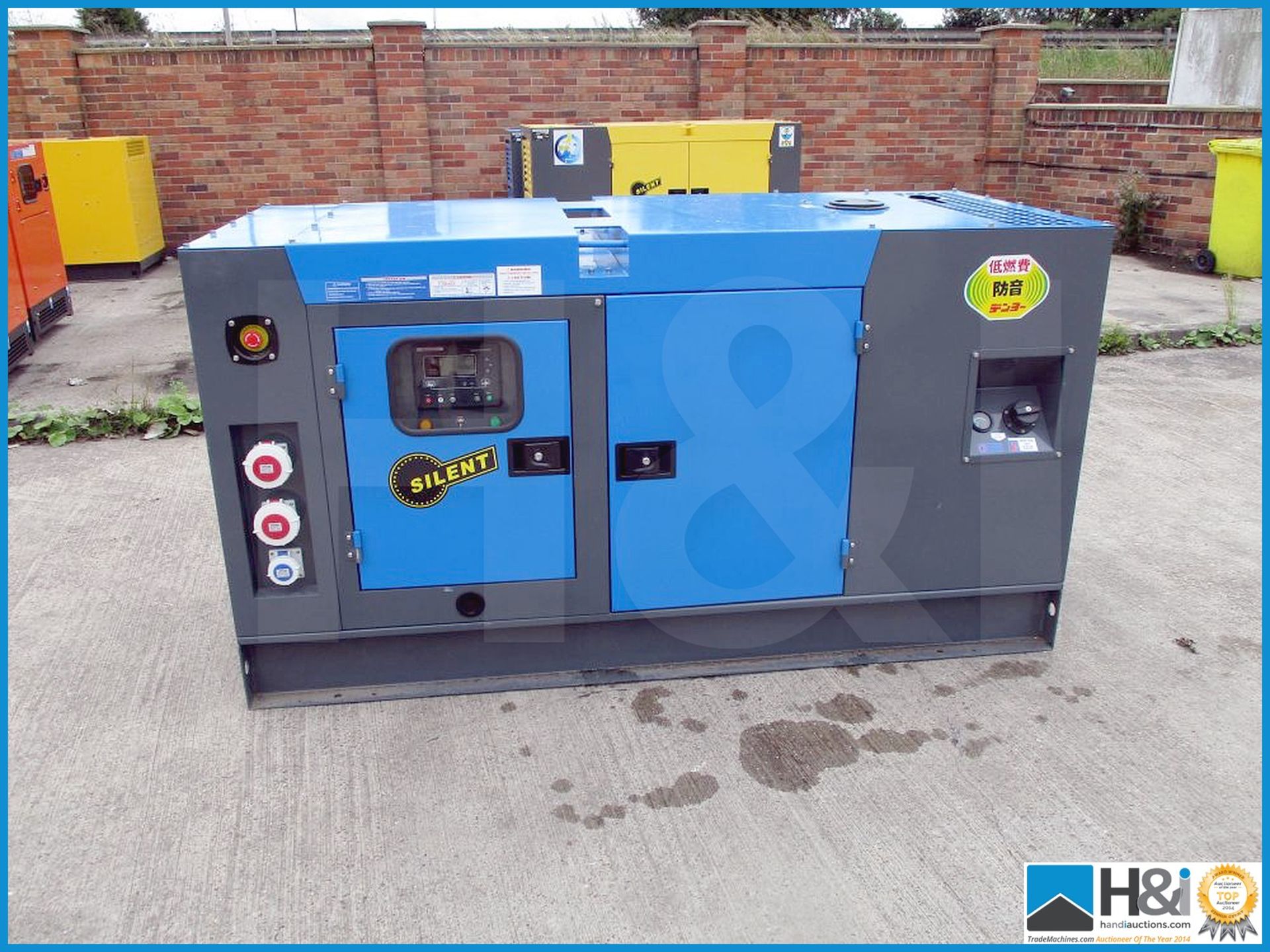 Brand new, unused Ashita 60KvA diesel generator. No oil or water and ready for transportation. Singl