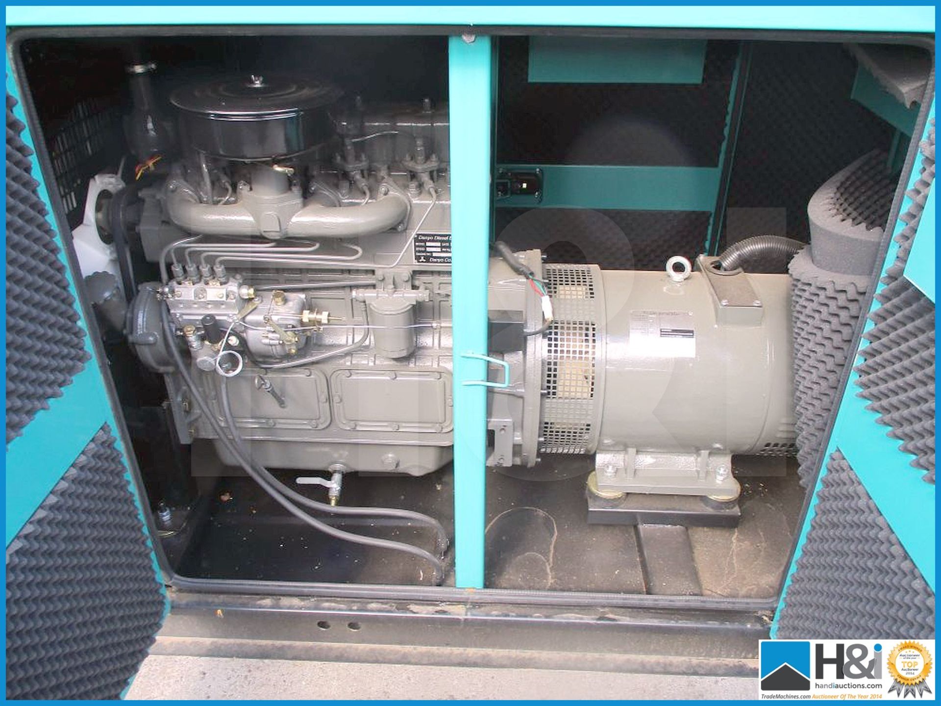 Brand new, unused Danyo 100KvA diesel generator. No oil or water and ready for transportation. Singl - Bild 3 aus 6