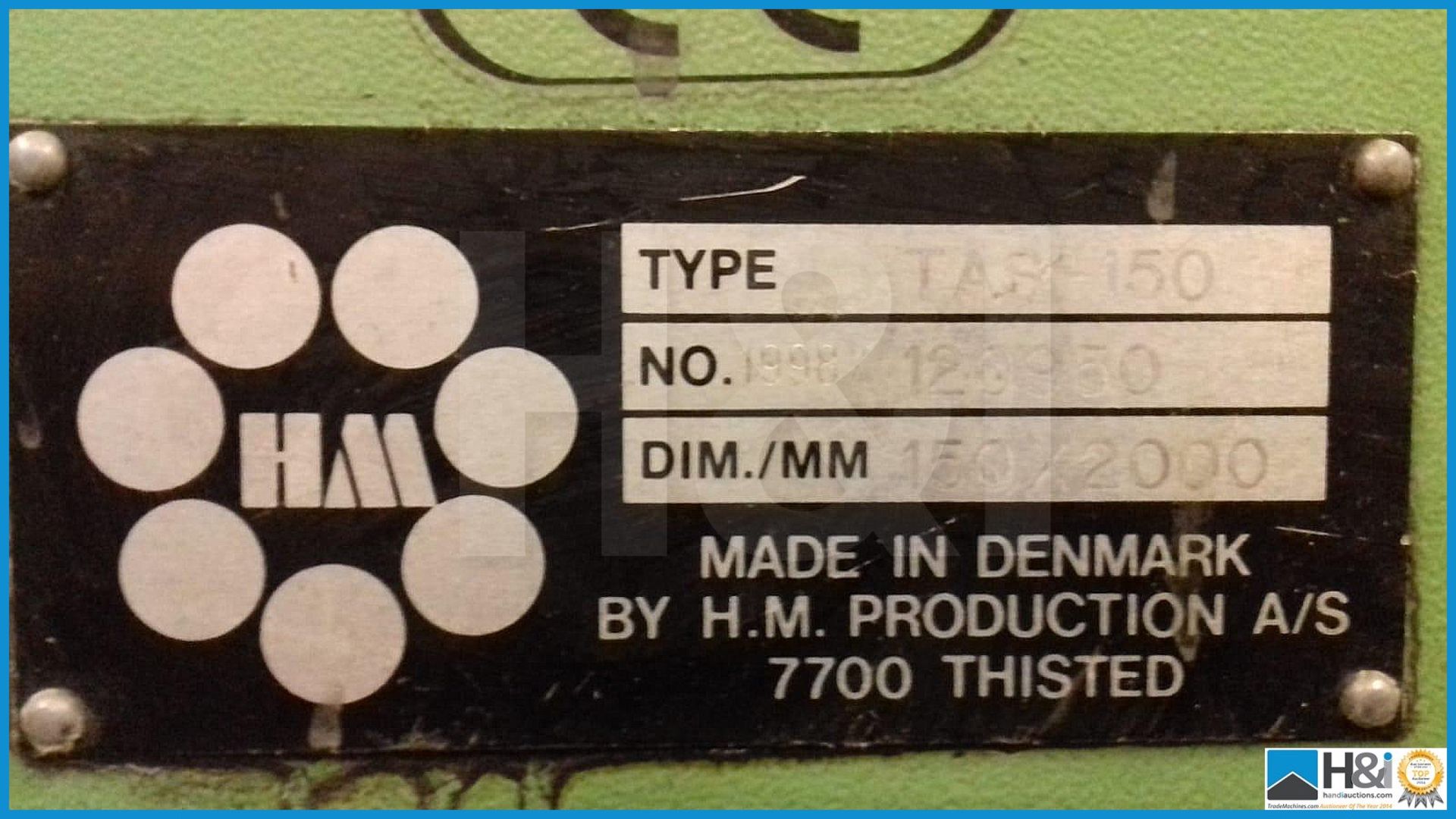 Linisher, 150mm wide flat belt. 3 phase - Image 9 of 9