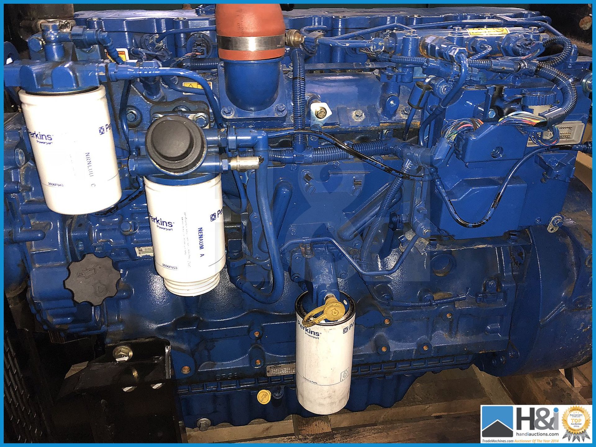 Perkins 6 cylinder diesel engine. Running. Ready for work. Very clean. Advised 2004 year - Image 7 of 8