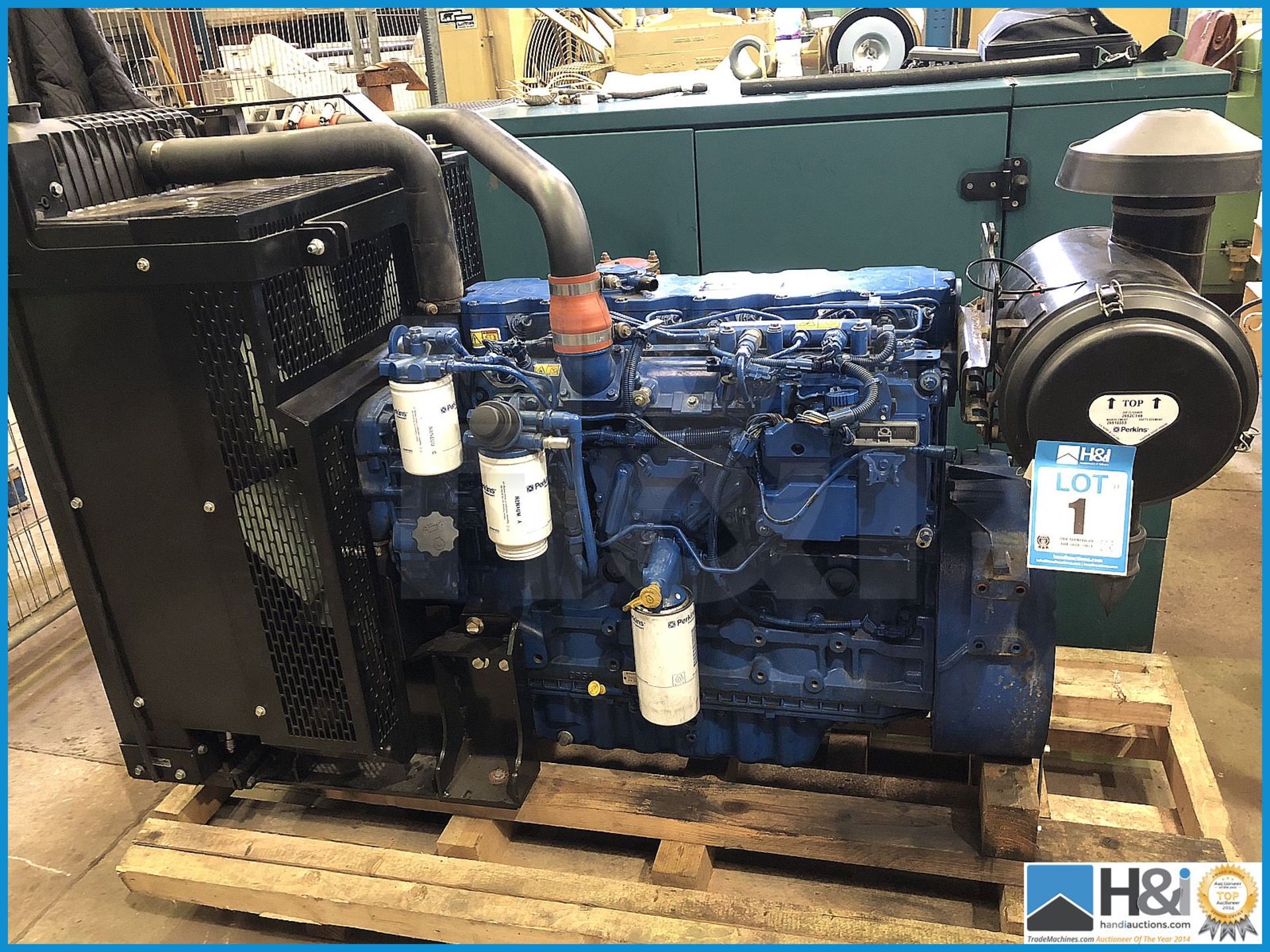 Perkins 6 cylinder diesel engine. Running. Ready for work. Very clean. Advised 2004 year