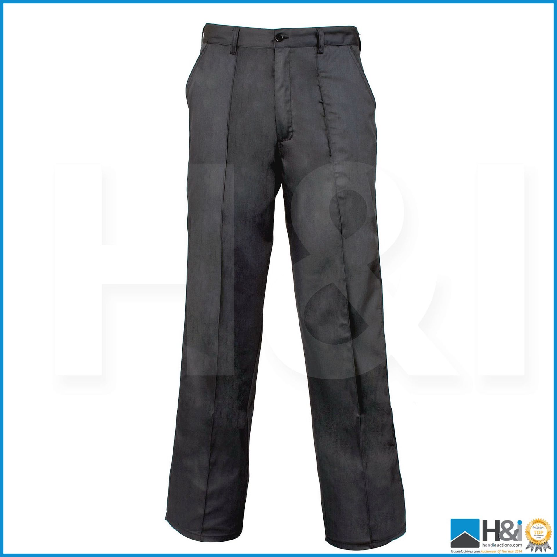 20 x high quality SuperTouch Reg Trouser - Black - W40 - 210 Gms - Poly/Cot 65/35 - 3 Pockets . Sugg