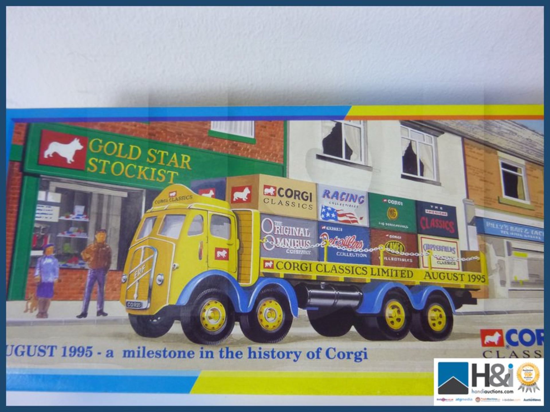 Corgi ERF 8 Wheel rigid with load and unpainted figures and with certificate. - Image 3 of 3