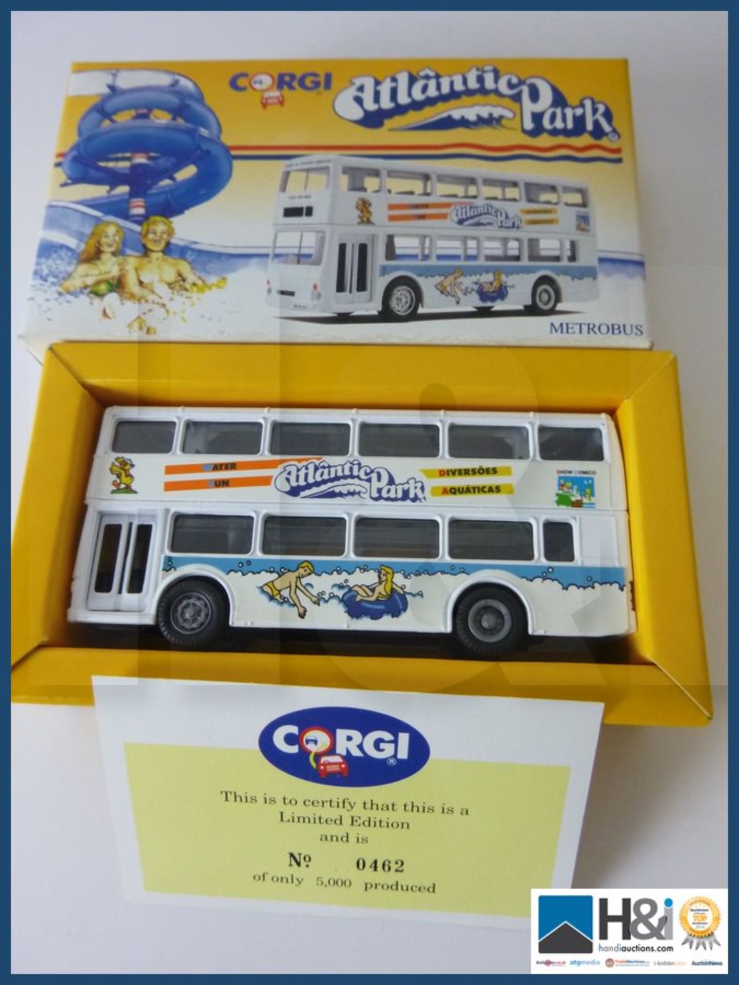 Corgi Atlantic park Metro bus with certificate. - Image 2 of 2