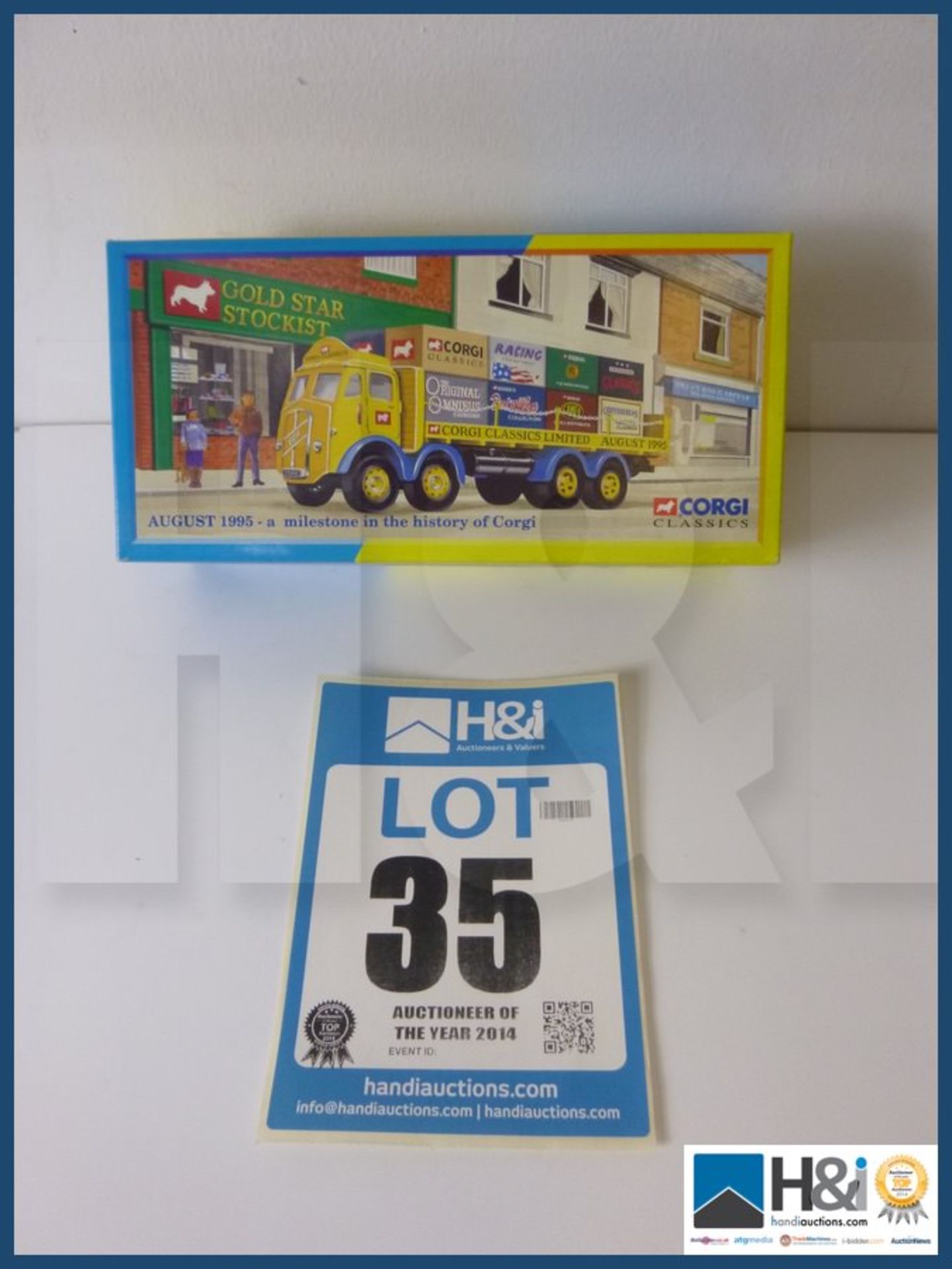 Corgi ERF 8 Wheel rigid with load and unpainted figures and with certificate.