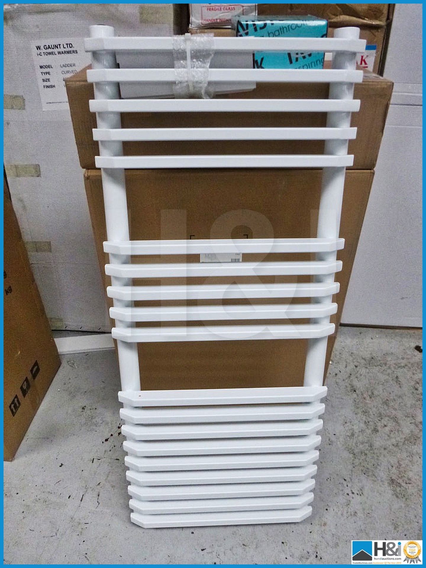 Diana designer heated towel rail white 1600mm X 500mm.